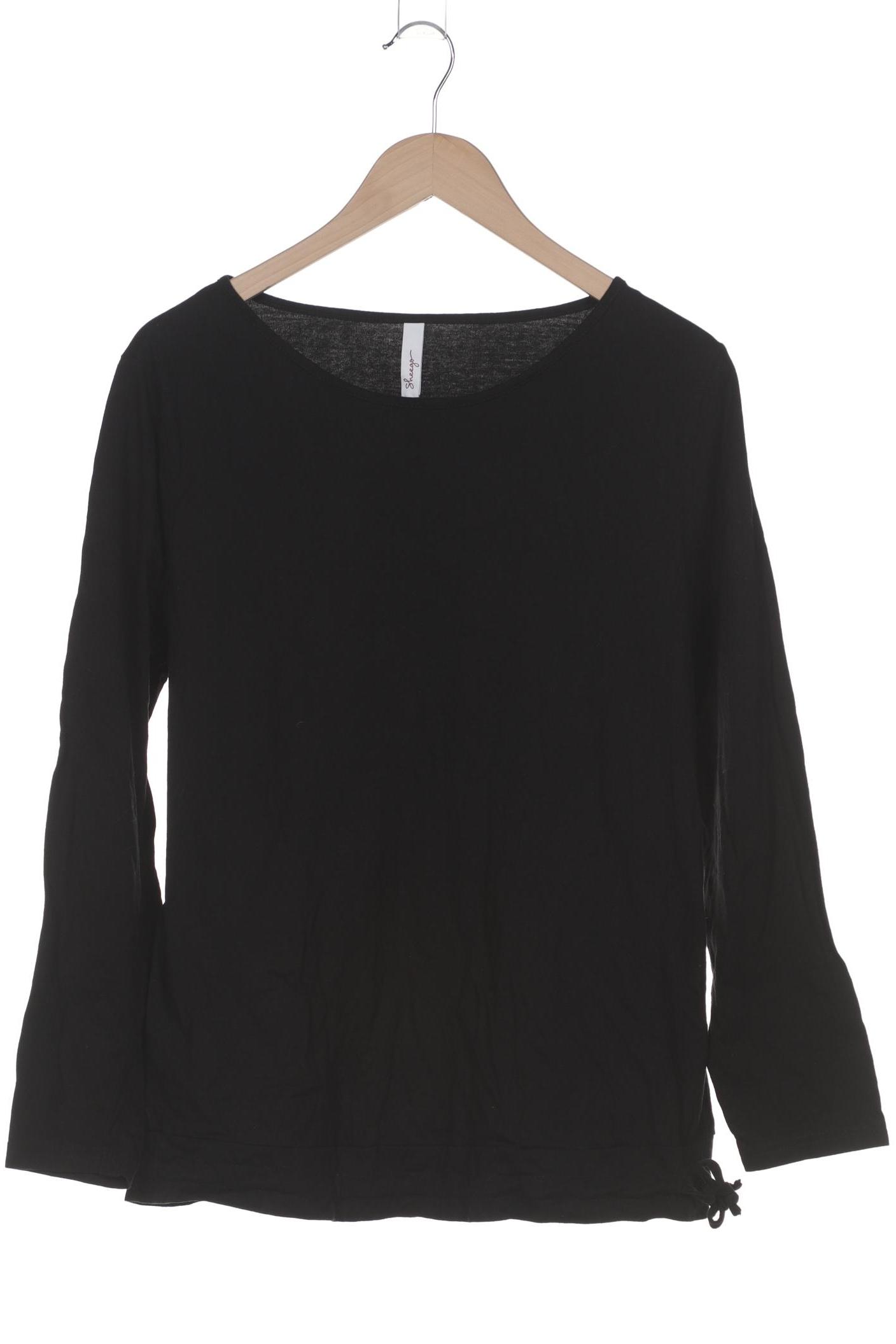 

sheego Damen Langarmshirt, schwarz, Gr. 44