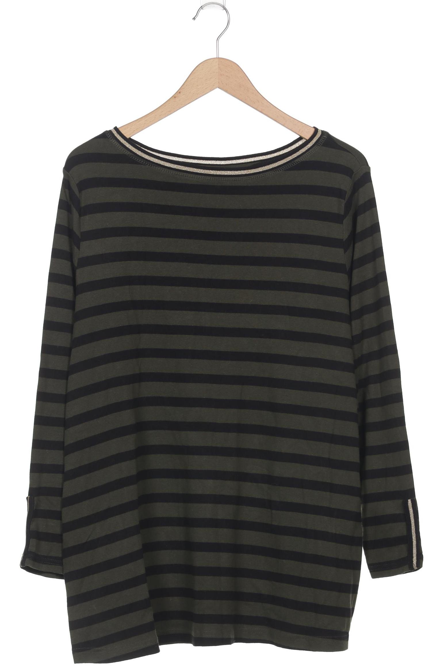 

sheego Damen Langarmshirt, grün, Gr. 48