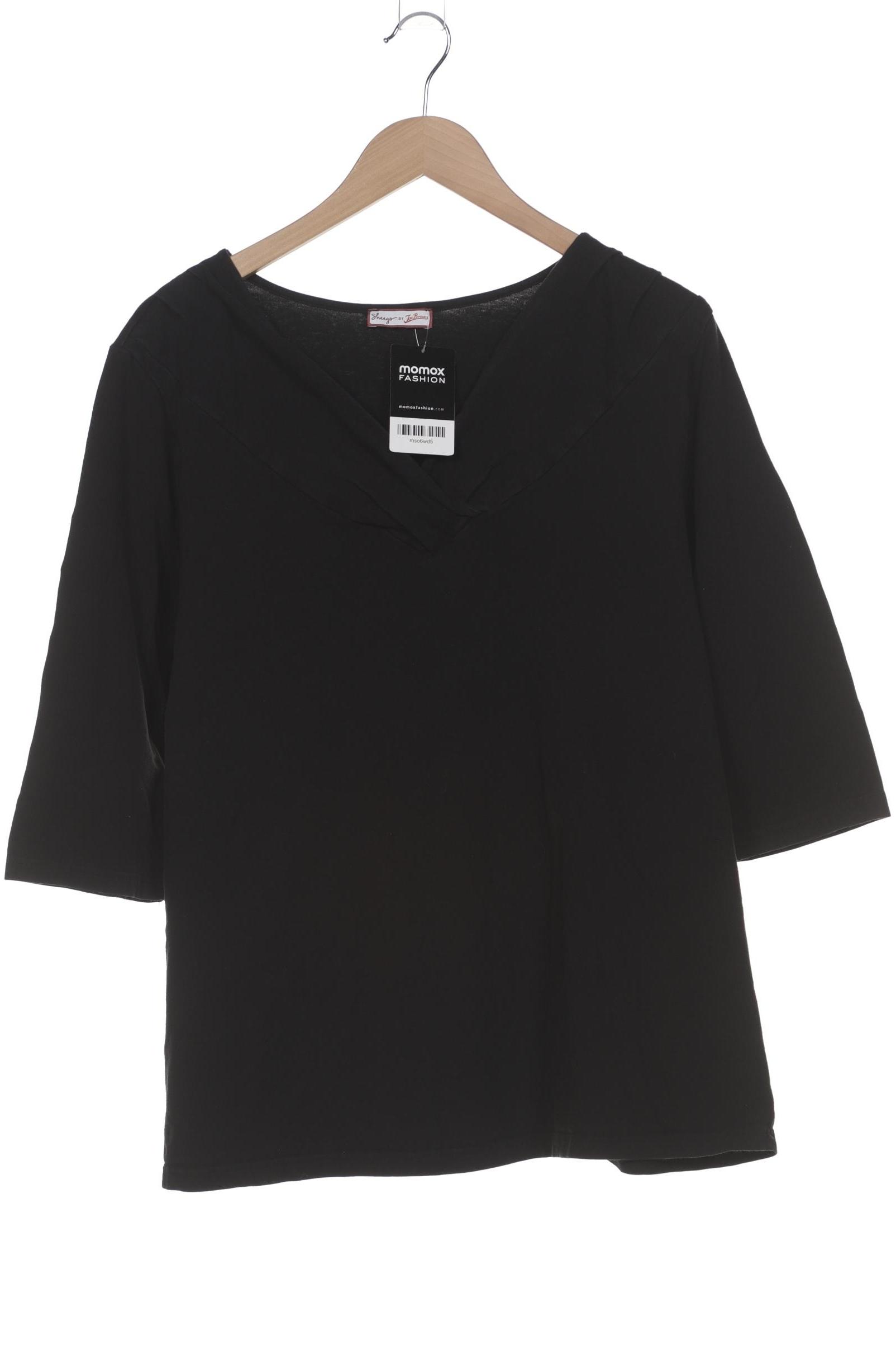 

sheego Damen Langarmshirt, schwarz, Gr. 48