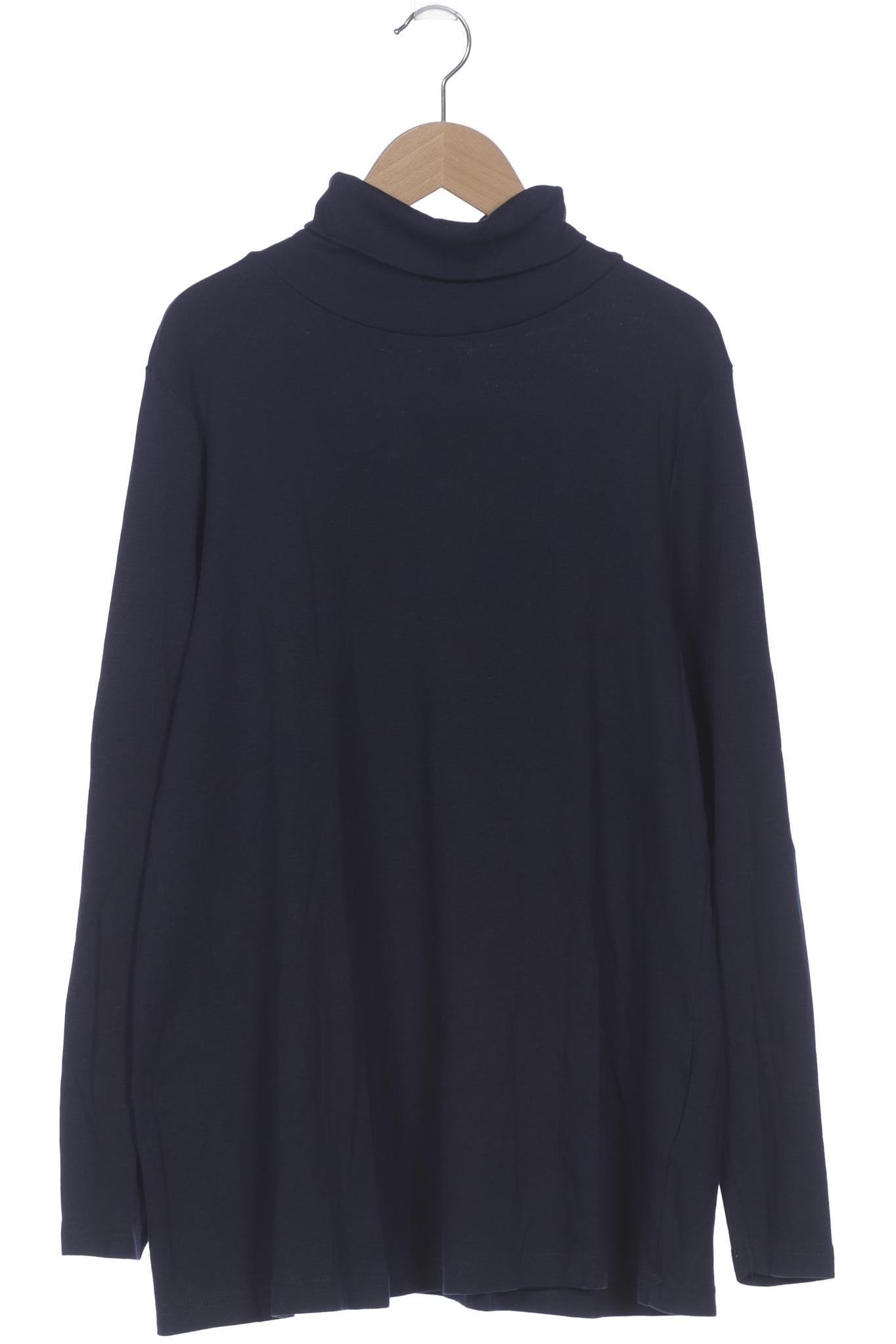 

sheego Damen Langarmshirt, marineblau, Gr. 40