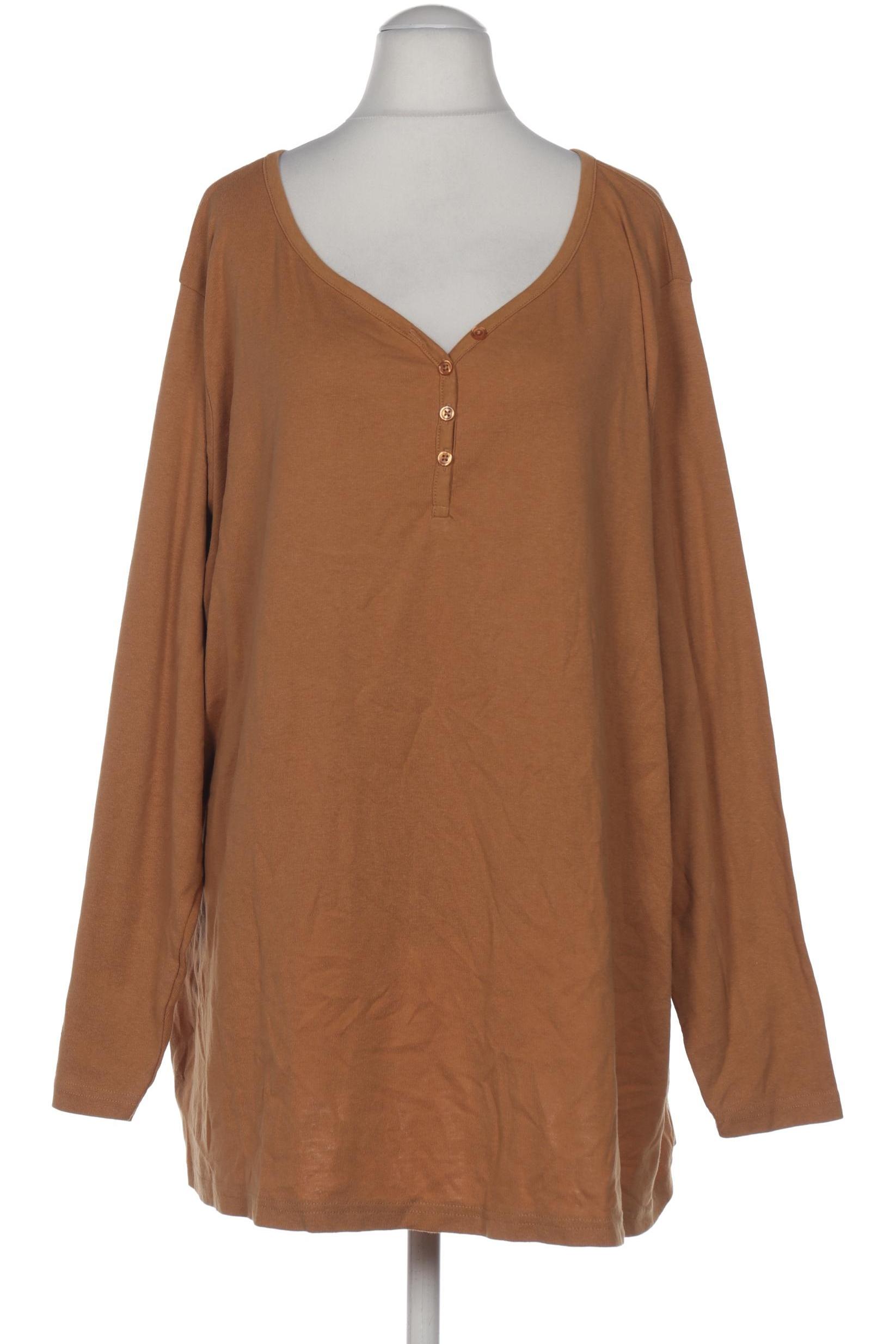 

sheego Damen Langarmshirt, beige, Gr. 56