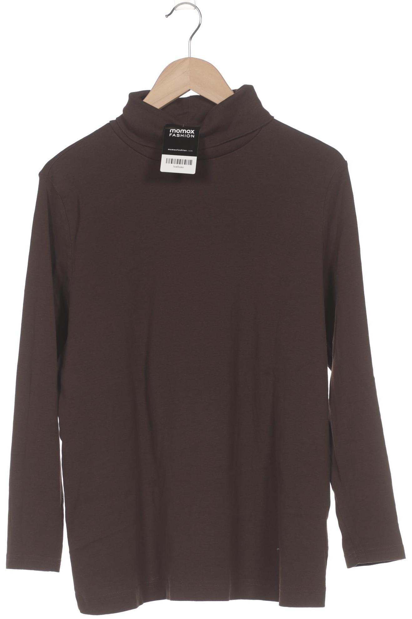 

sheego Damen Langarmshirt, braun, Gr. 48