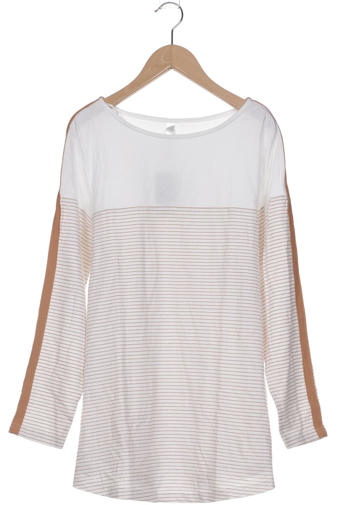 

sheego Damen Langarmshirt, weiß, Gr. 44
