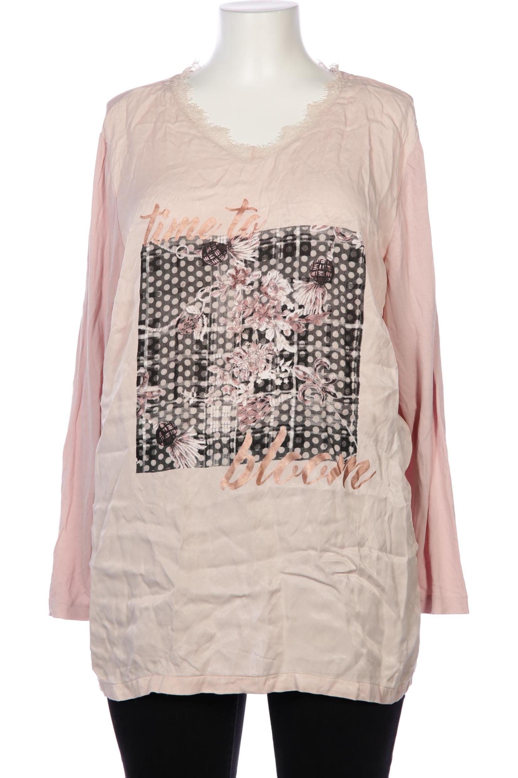 

sheego Damen Langarmshirt, pink, Gr. 48
