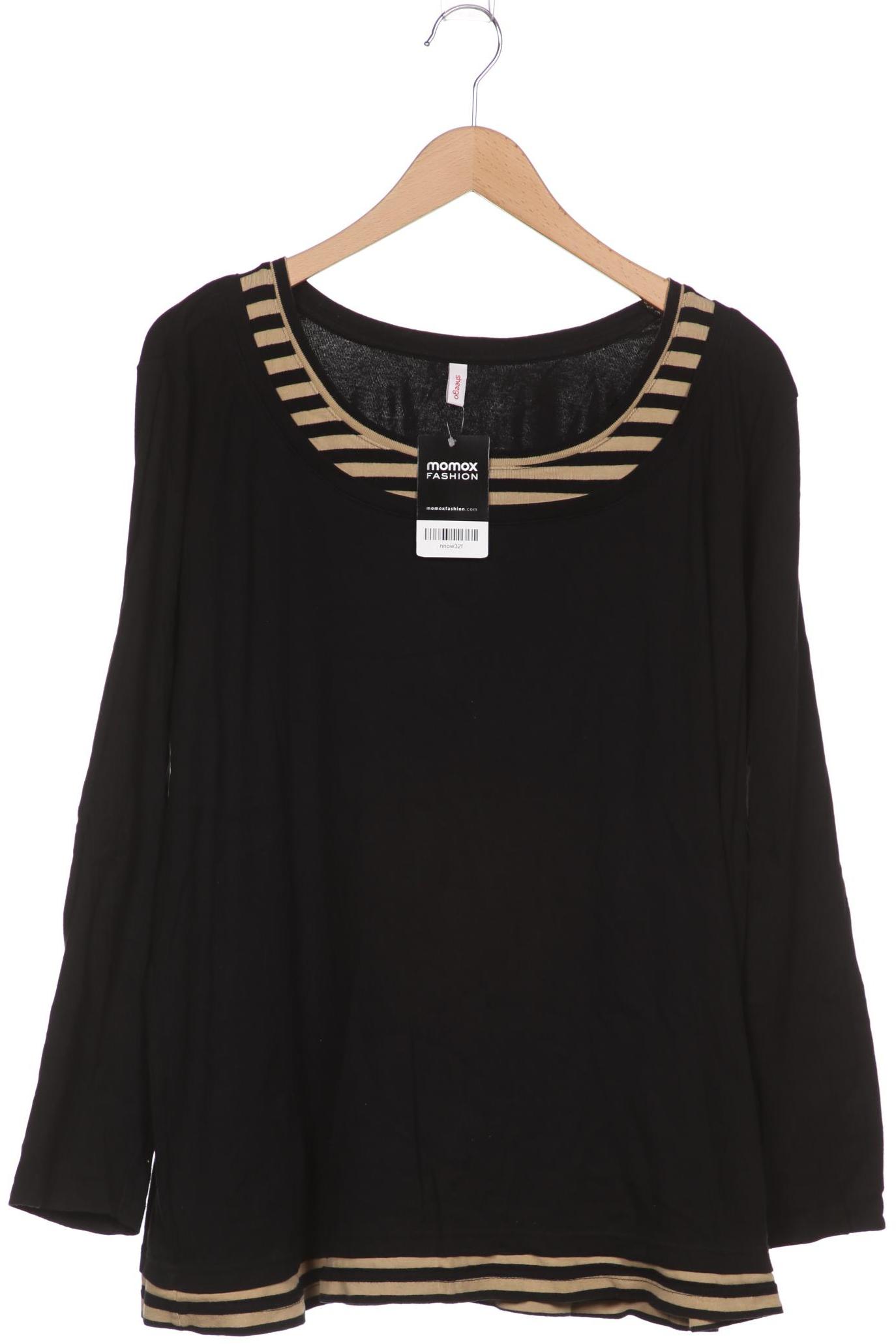 

sheego Damen Langarmshirt, schwarz