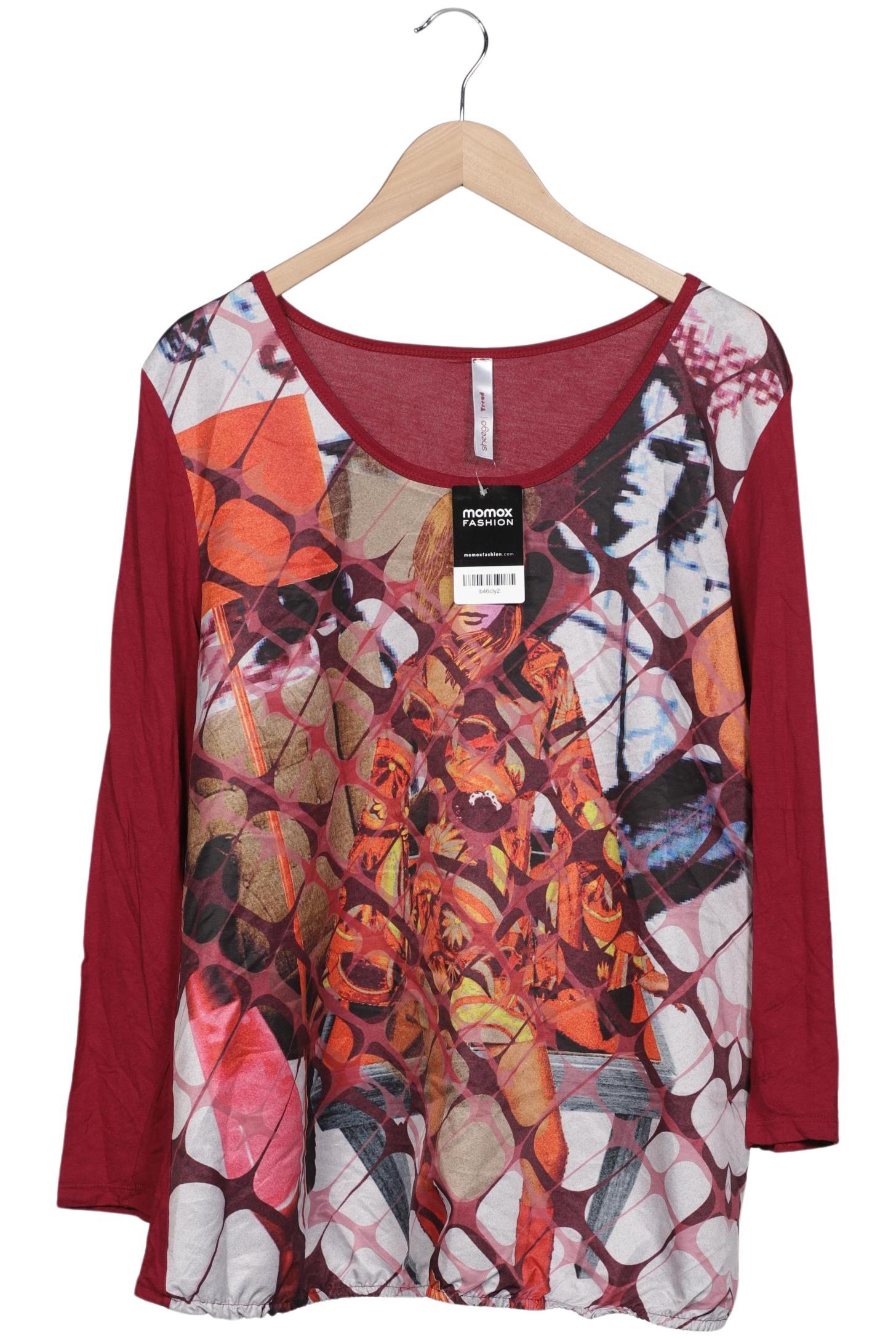 

sheego Damen Langarmshirt, rot, Gr. 48