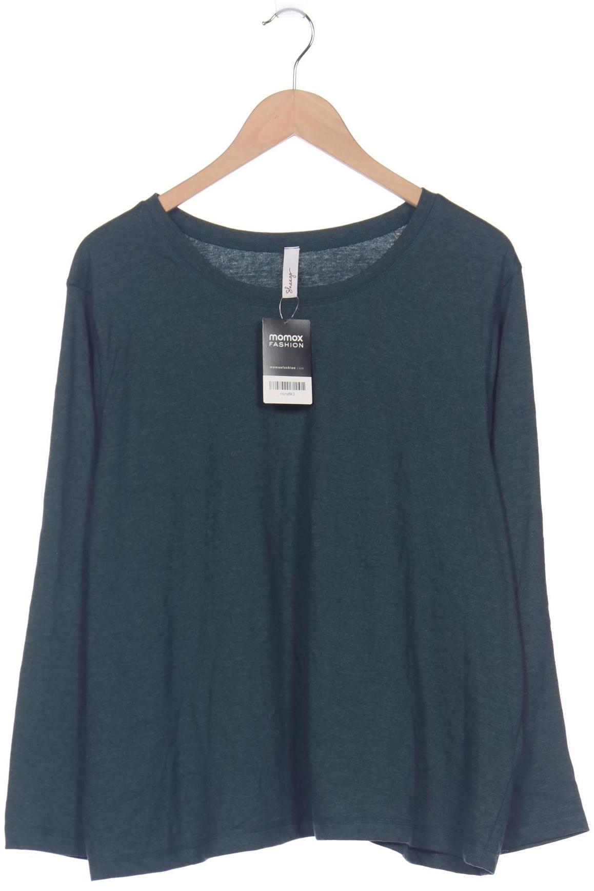 

sheego Damen Langarmshirt, grün, Gr. 48