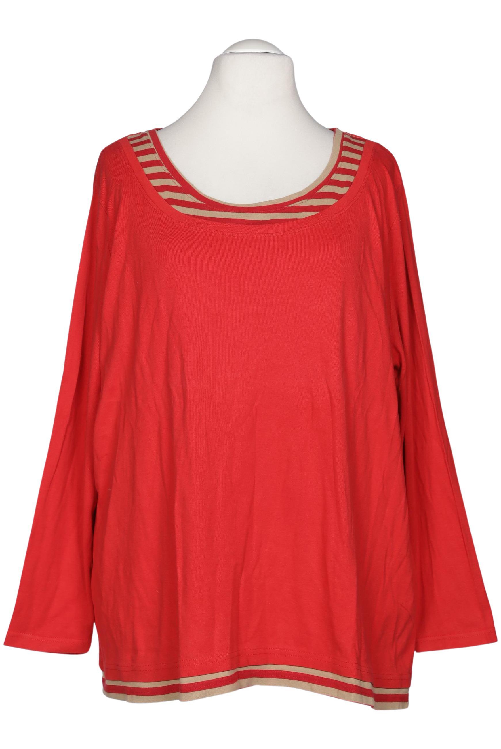 

sheego Damen Langarmshirt, rot, Gr. 56