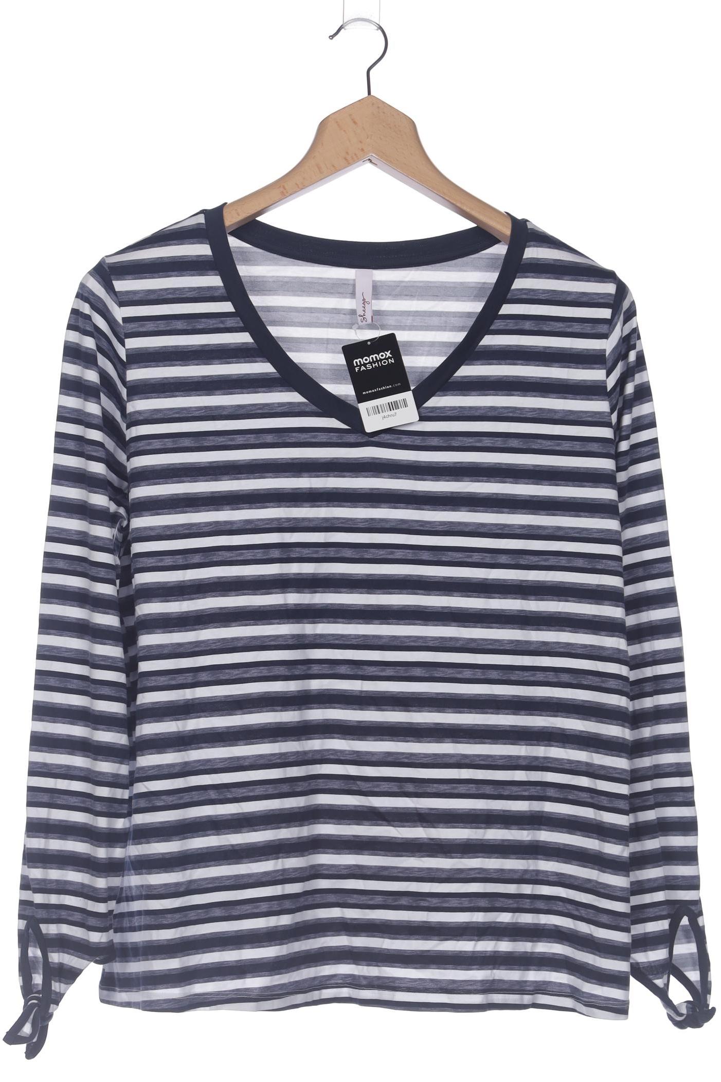

sheego Damen Langarmshirt, marineblau, Gr. 48