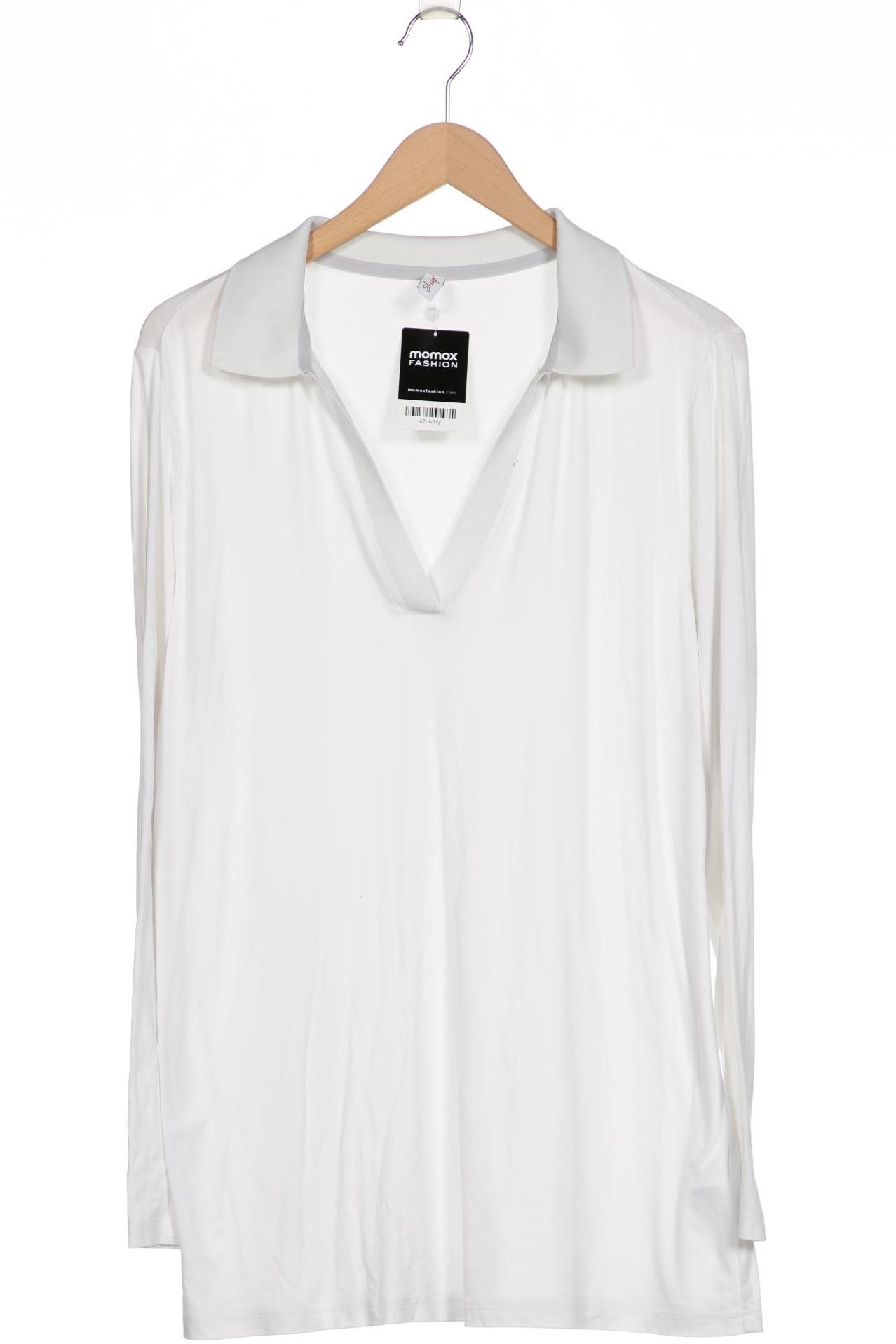 

sheego Damen Langarmshirt, weiß