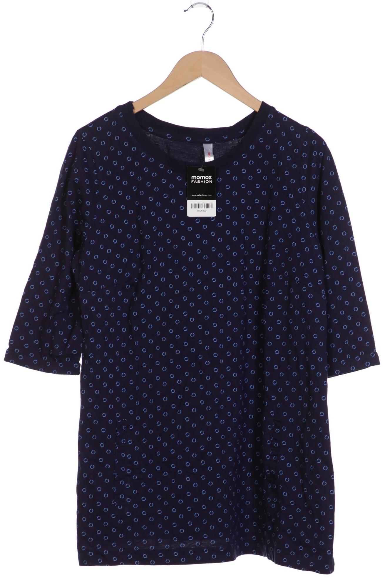 

sheego Damen Langarmshirt, marineblau, Gr. 46