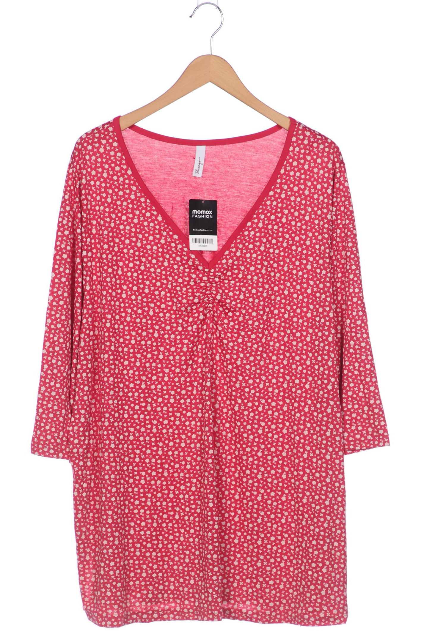 

sheego Damen Langarmshirt, pink, Gr. 52