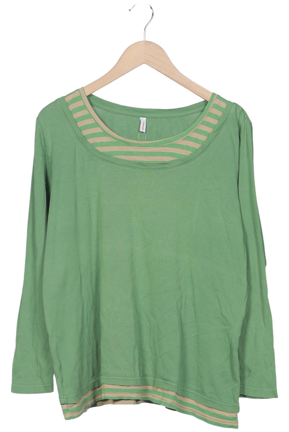 

sheego Damen Langarmshirt, grün, Gr. 44