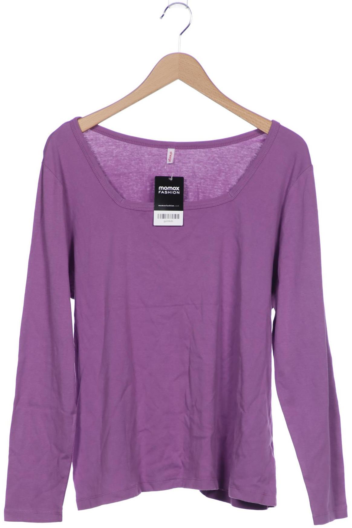 

sheego Damen Langarmshirt, flieder, Gr. 44
