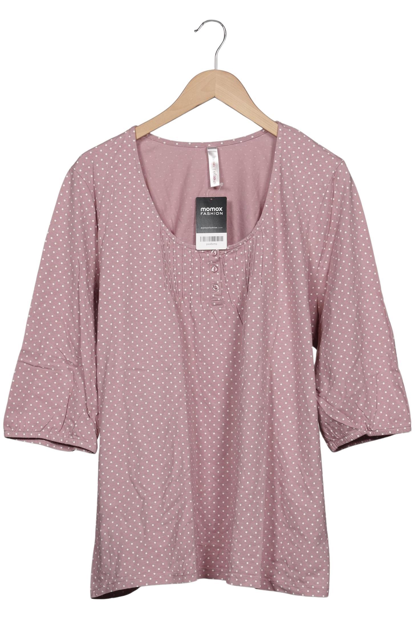 

sheego Damen Langarmshirt, pink, Gr. 52