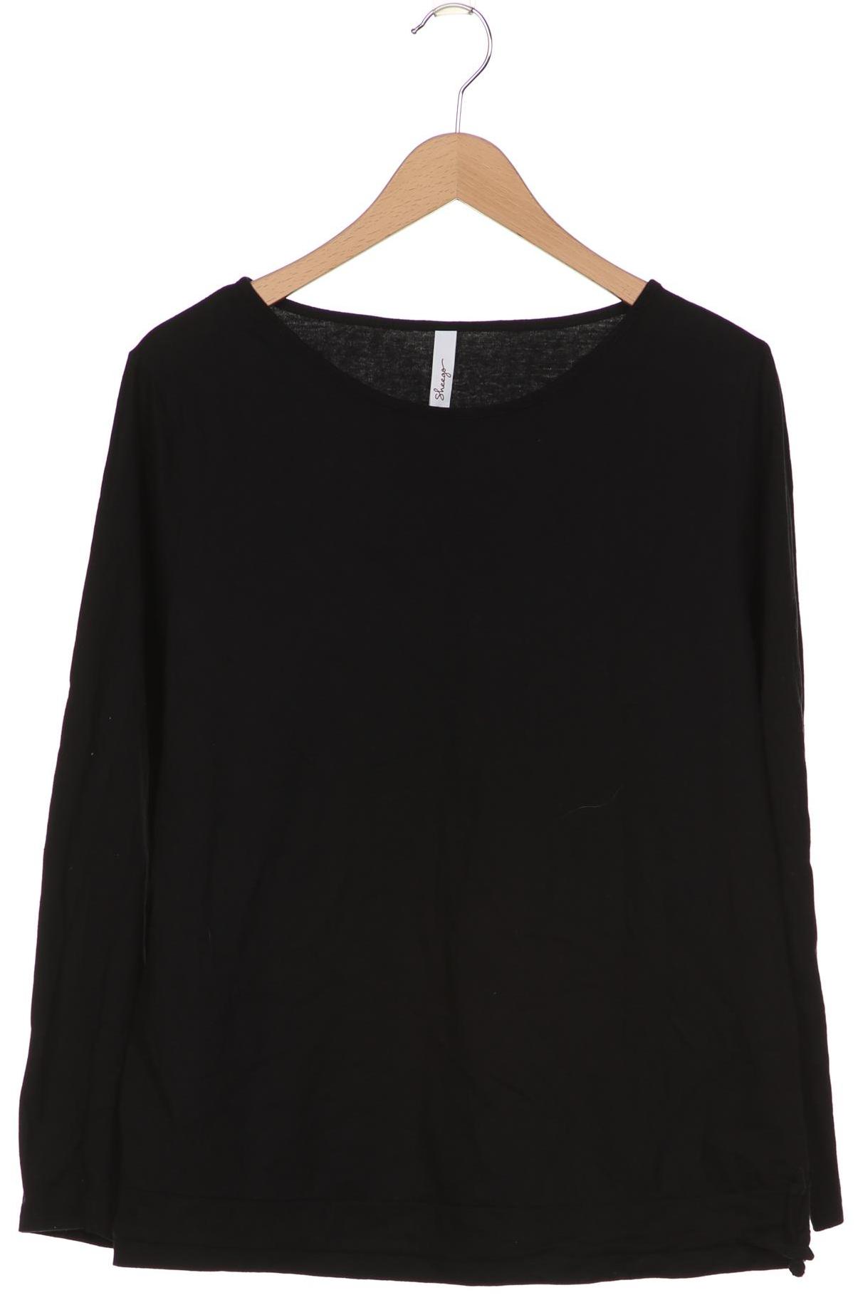 

sheego Damen Langarmshirt, schwarz, Gr. 44