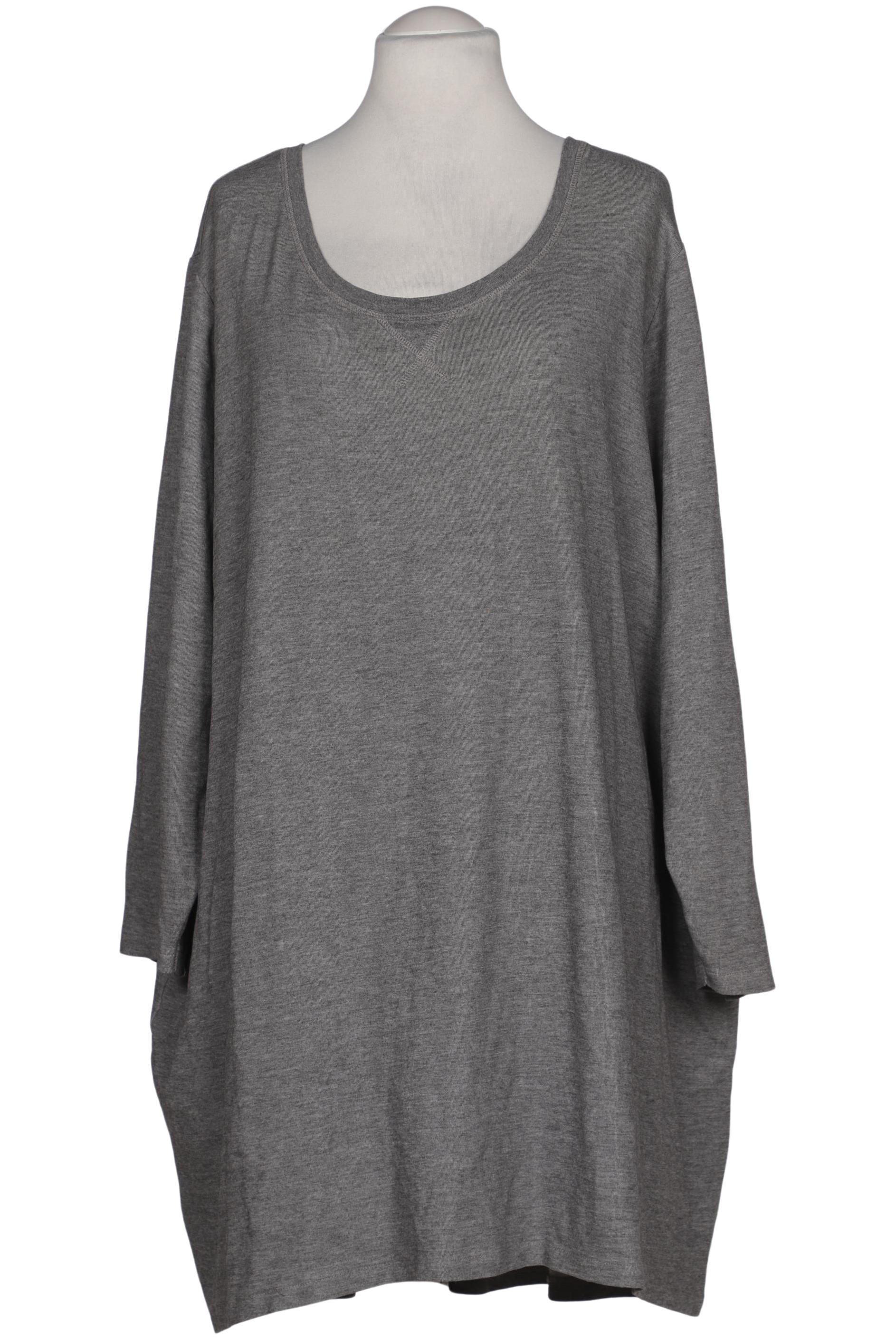 

sheego Damen Langarmshirt, grau, Gr. 56