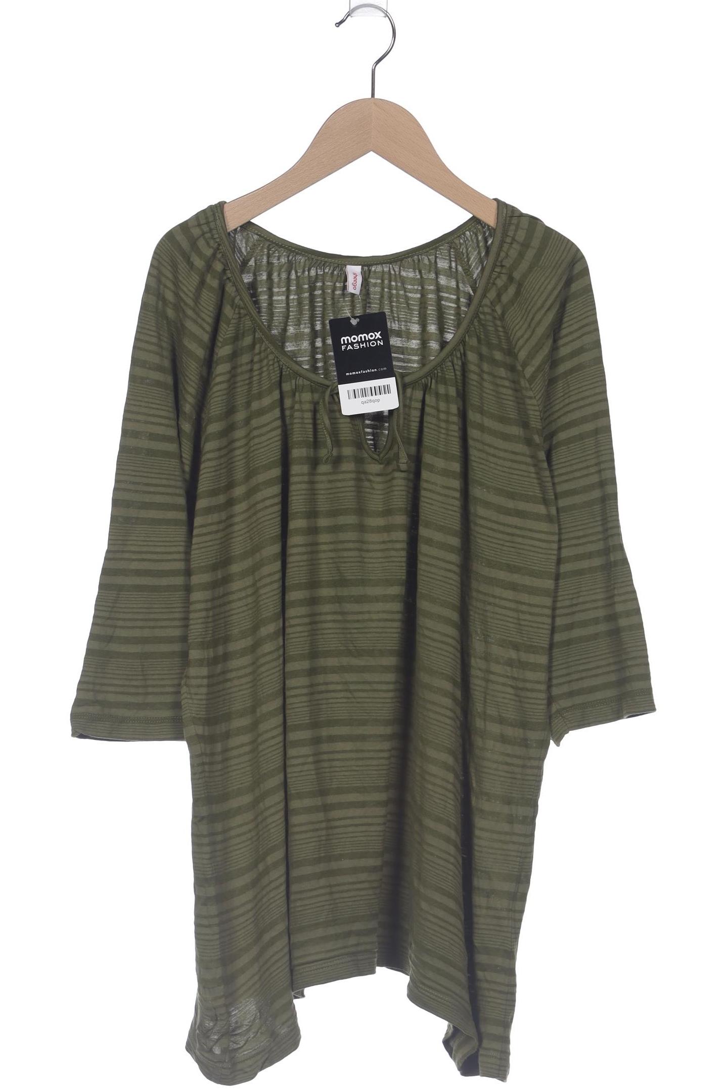 

sheego Damen Langarmshirt, grün, Gr. 48