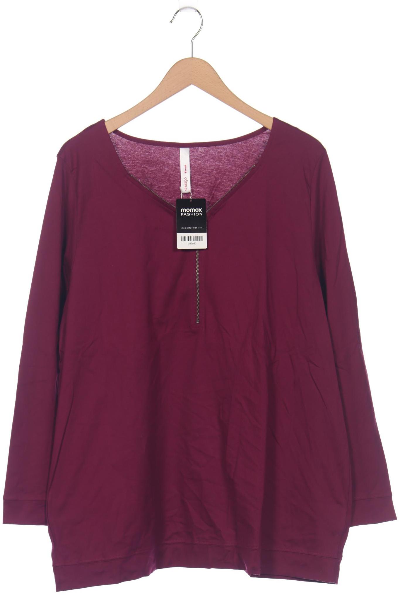 

sheego Damen Langarmshirt, flieder, Gr. 48