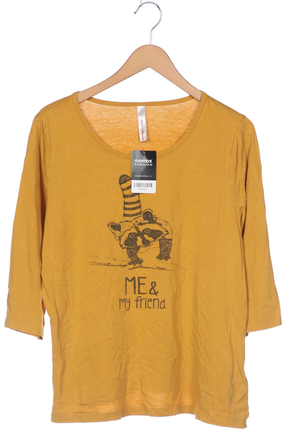 

sheego Damen Langarmshirt, gelb, Gr. 44