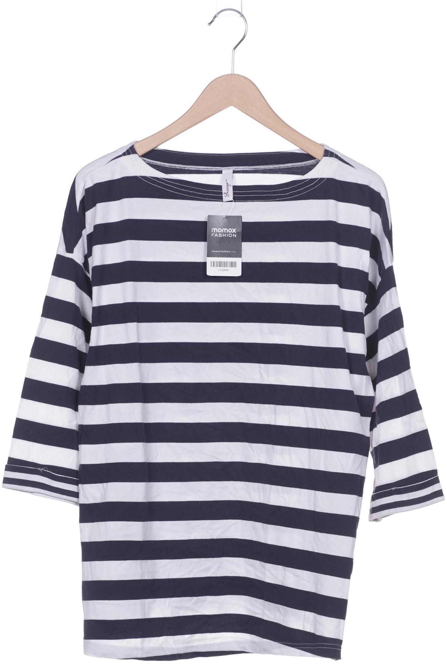 

sheego Damen Langarmshirt, marineblau, Gr. 44