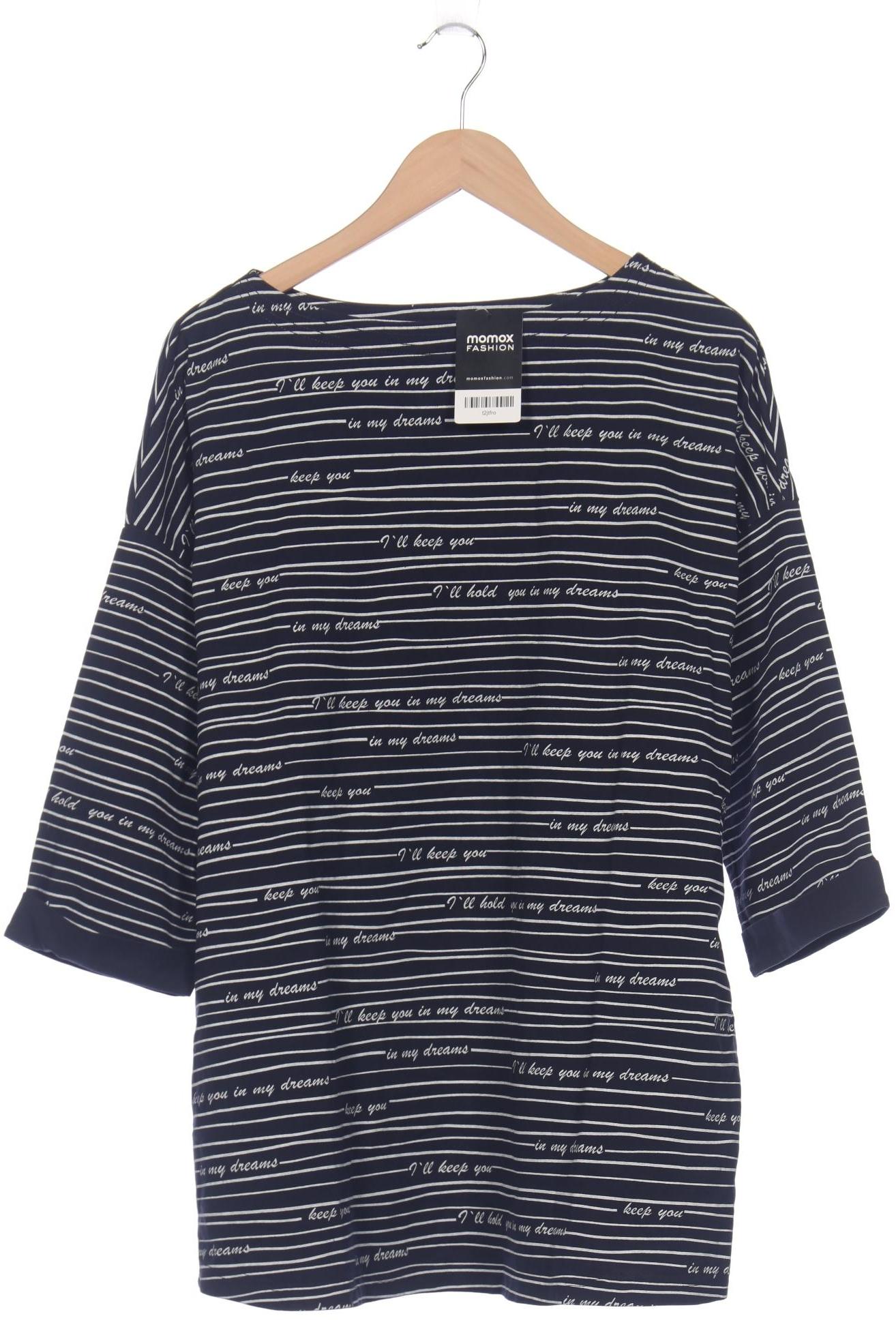 

sheego Damen Langarmshirt, marineblau, Gr. 48