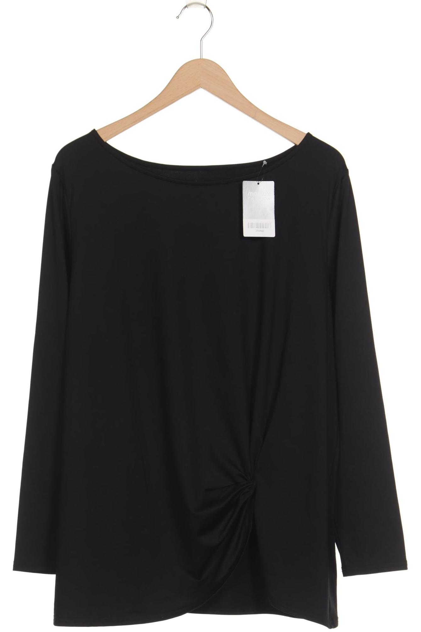 

sheego Damen Langarmshirt, schwarz, Gr. 48