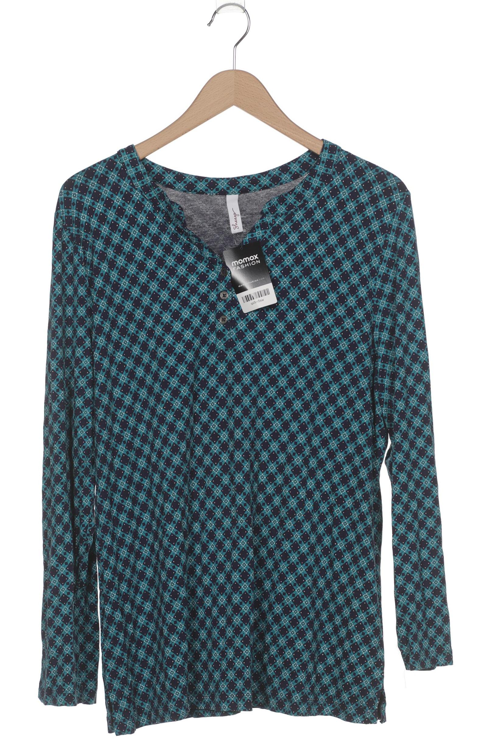 

sheego Damen Langarmshirt, marineblau, Gr. 44