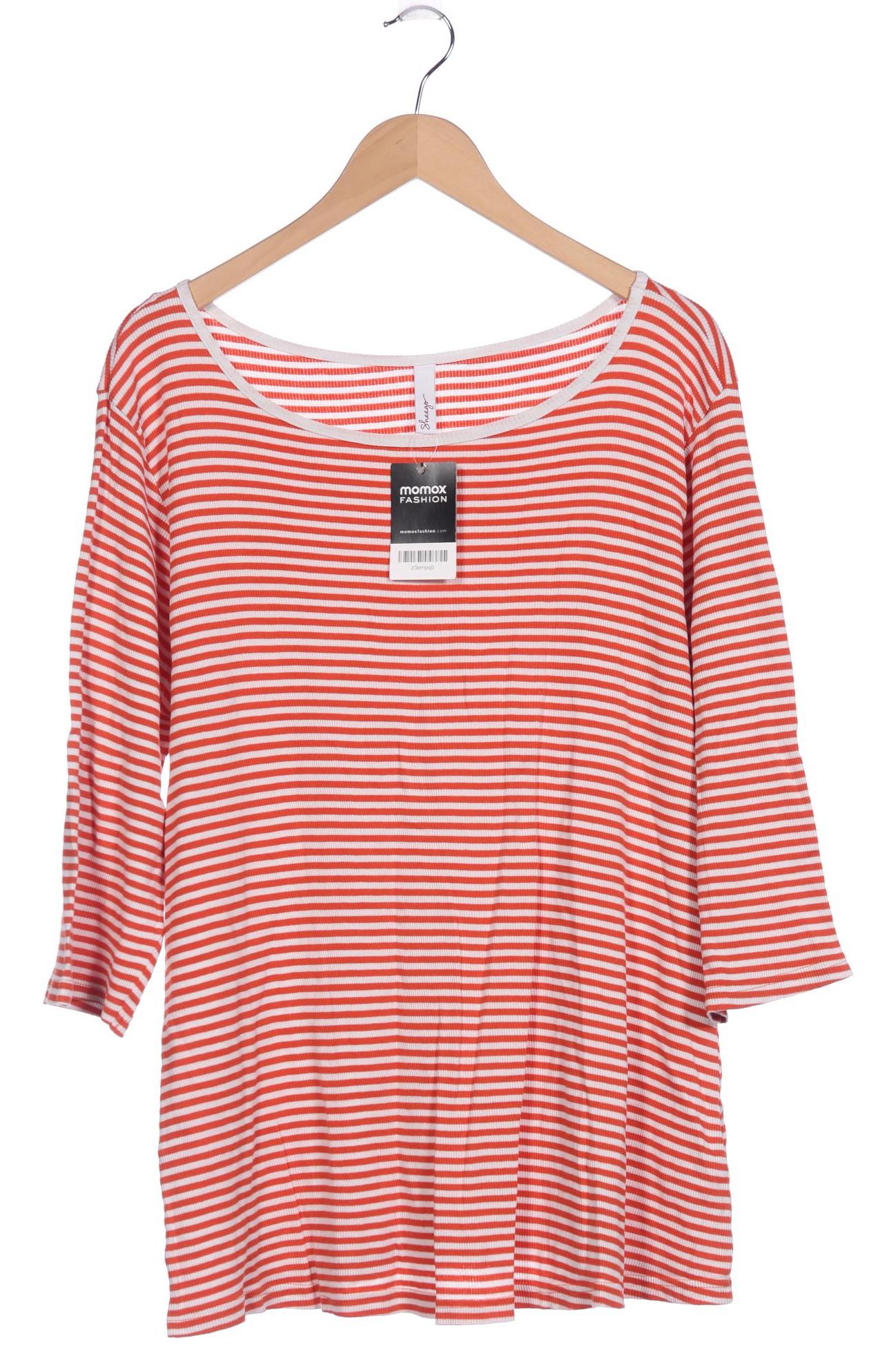 

sheego Damen Langarmshirt, orange, Gr. 48