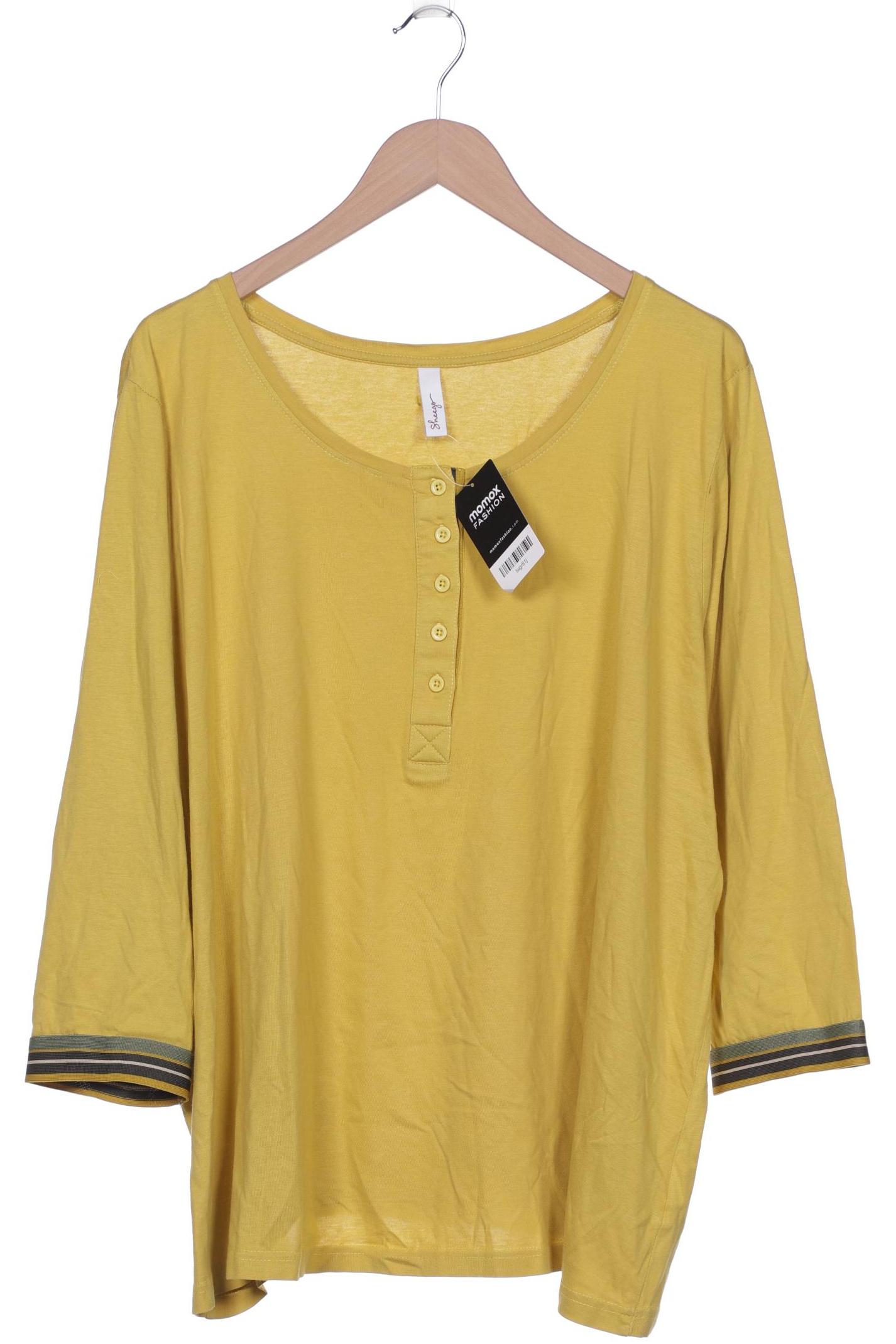 

sheego Damen Langarmshirt, gelb