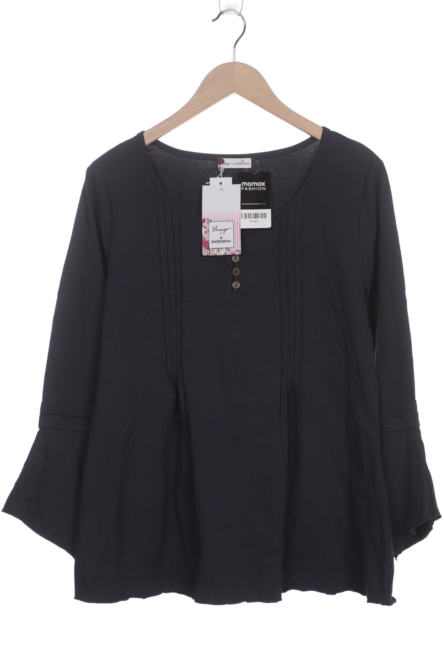 

sheego Damen Langarmshirt, marineblau, Gr. 40