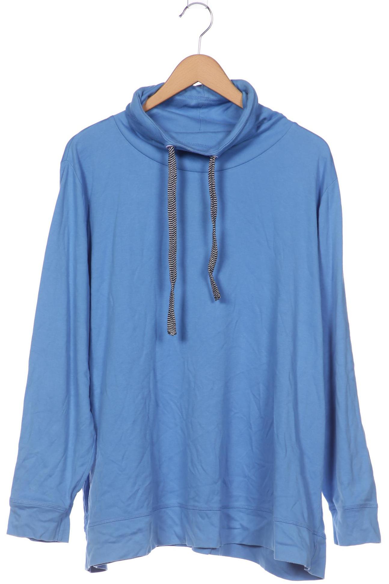 

sheego Damen Langarmshirt, blau, Gr. 52