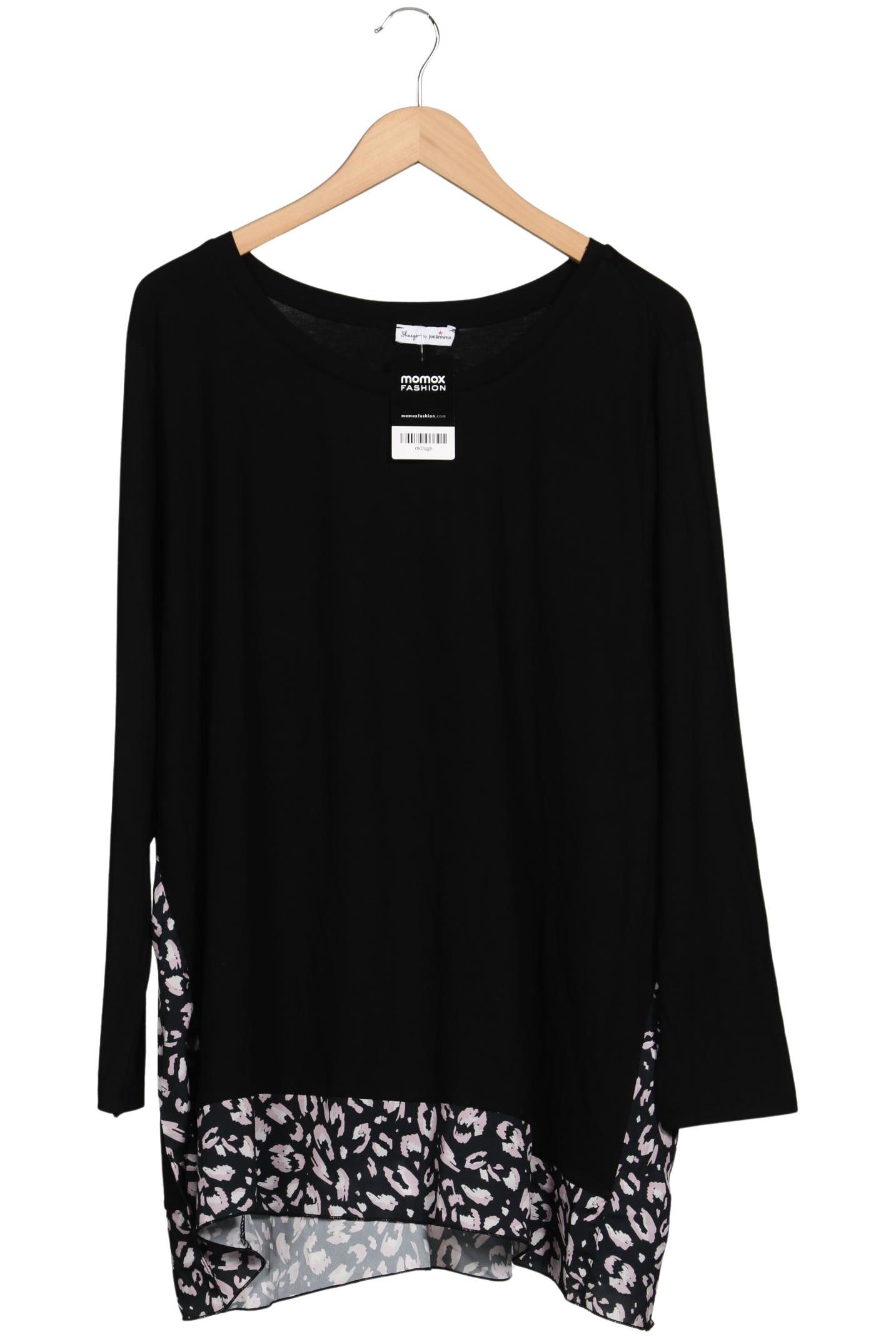 

sheego Damen Langarmshirt, schwarz, Gr. 48