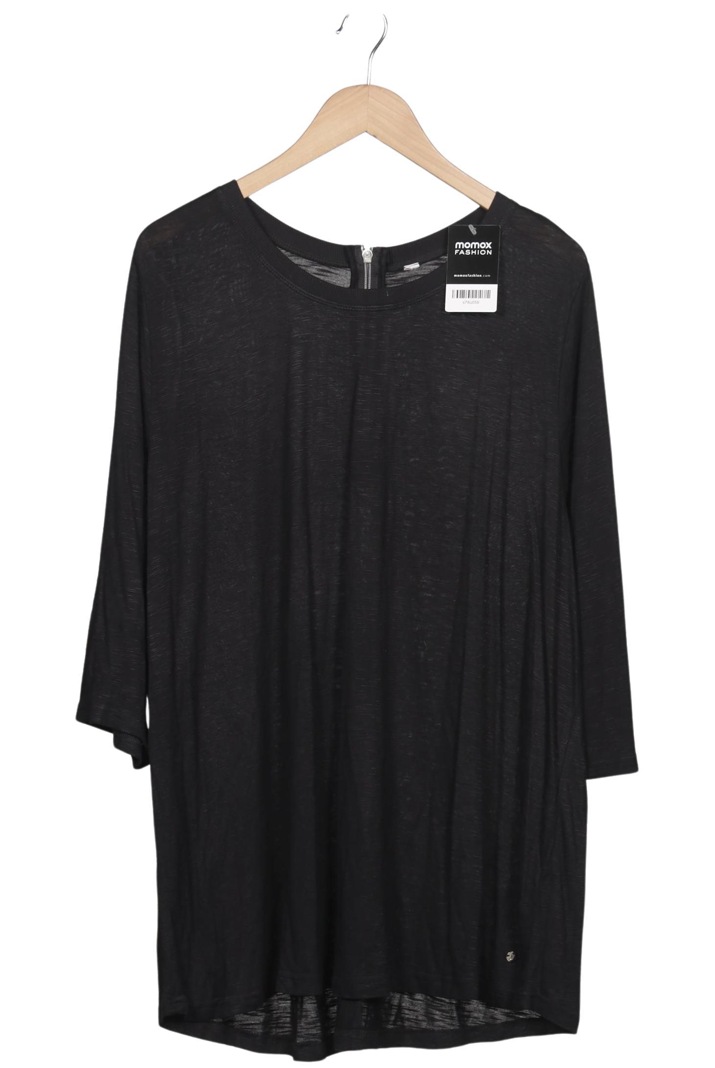 

sheego Damen Langarmshirt, schwarz, Gr. 48