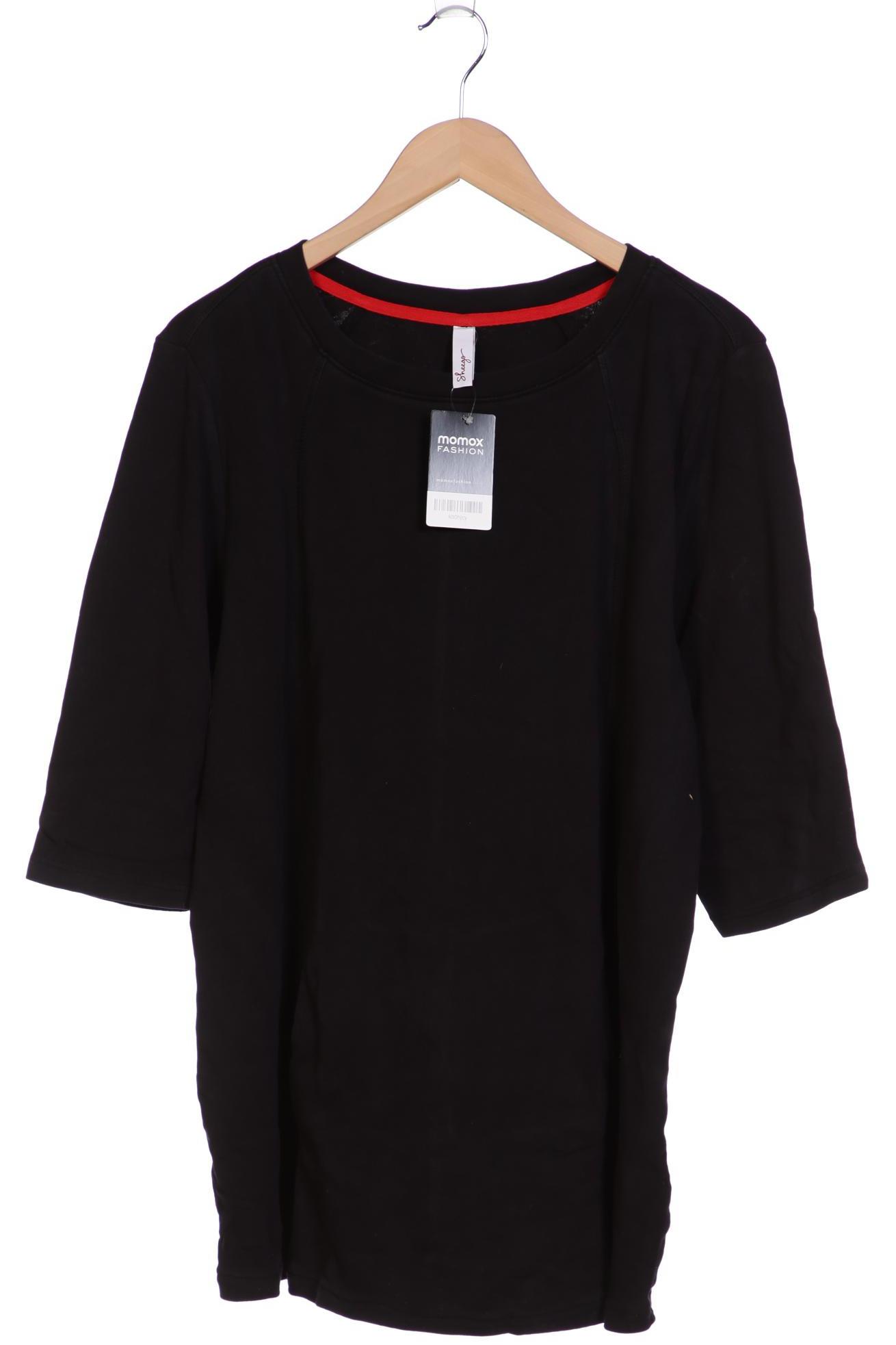 

sheego Damen Langarmshirt, schwarz, Gr. 48