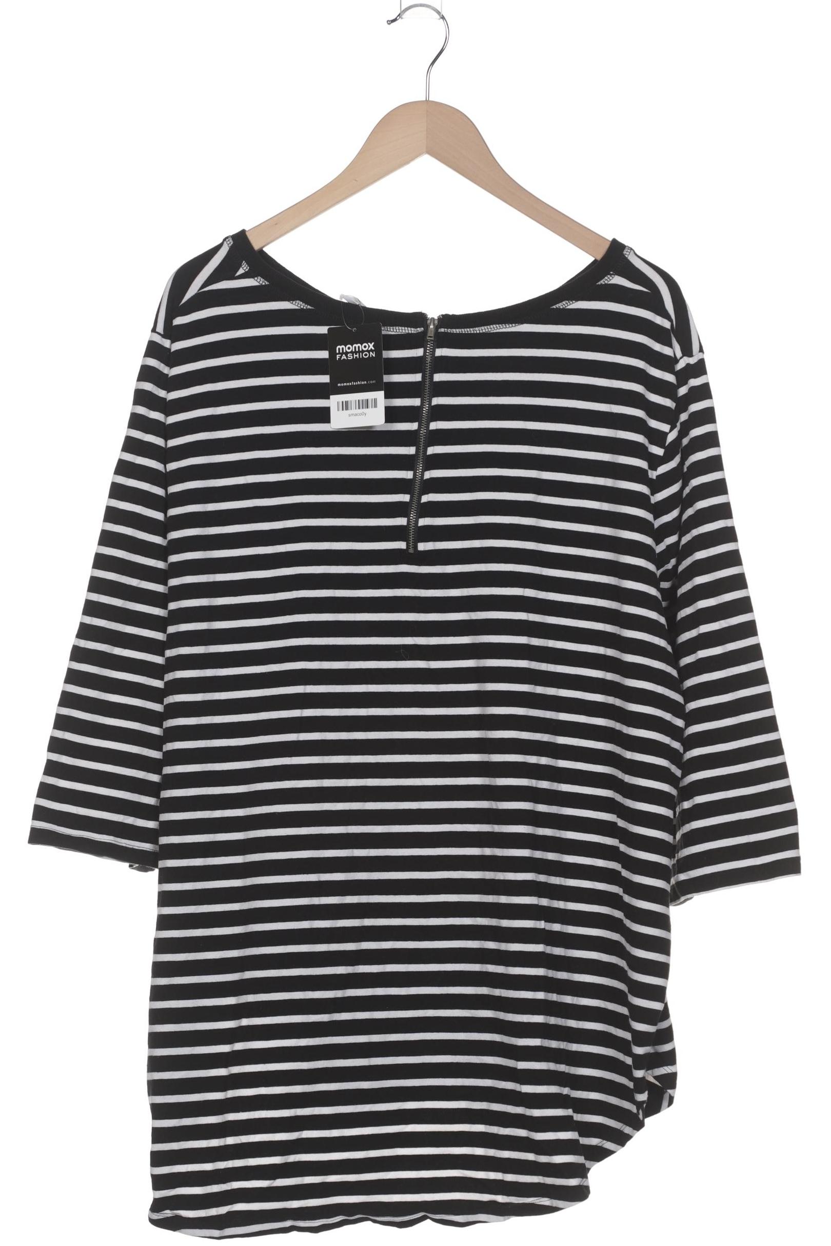 

sheego Damen Langarmshirt, schwarz, Gr. 52