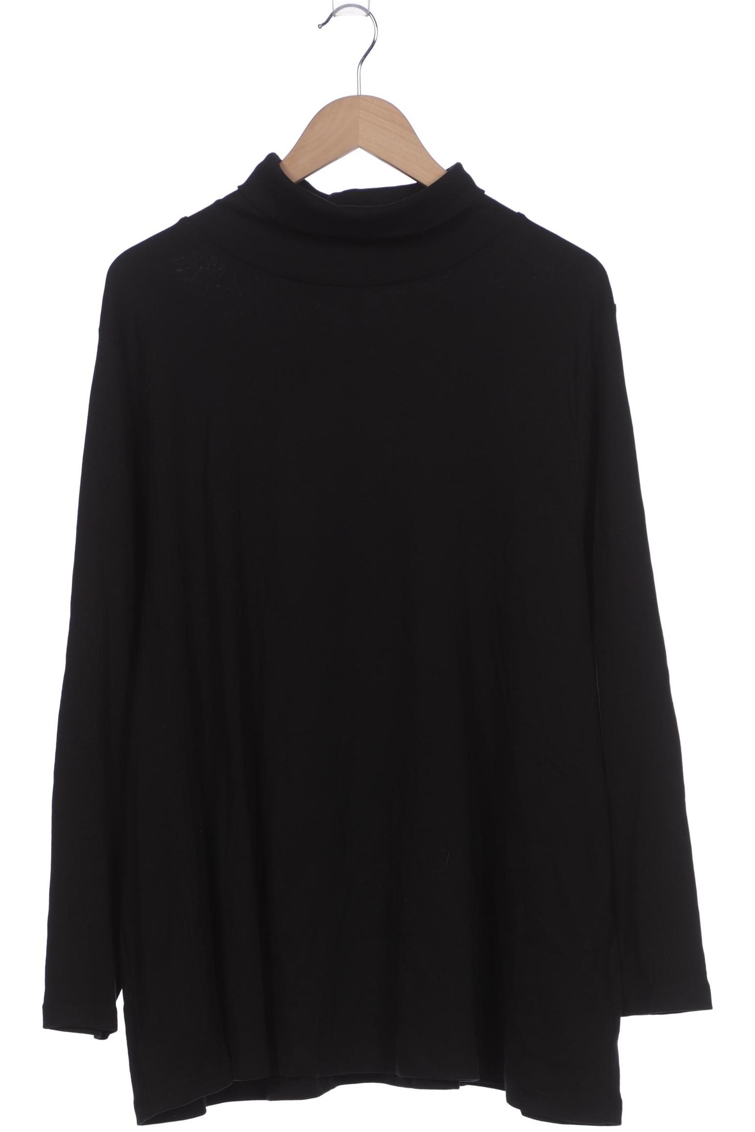 

sheego Damen Langarmshirt, schwarz, Gr. 52