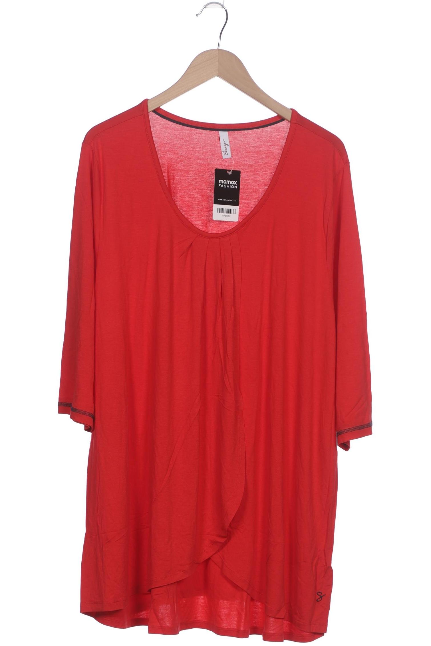 

sheego Damen Langarmshirt, rot, Gr. 48