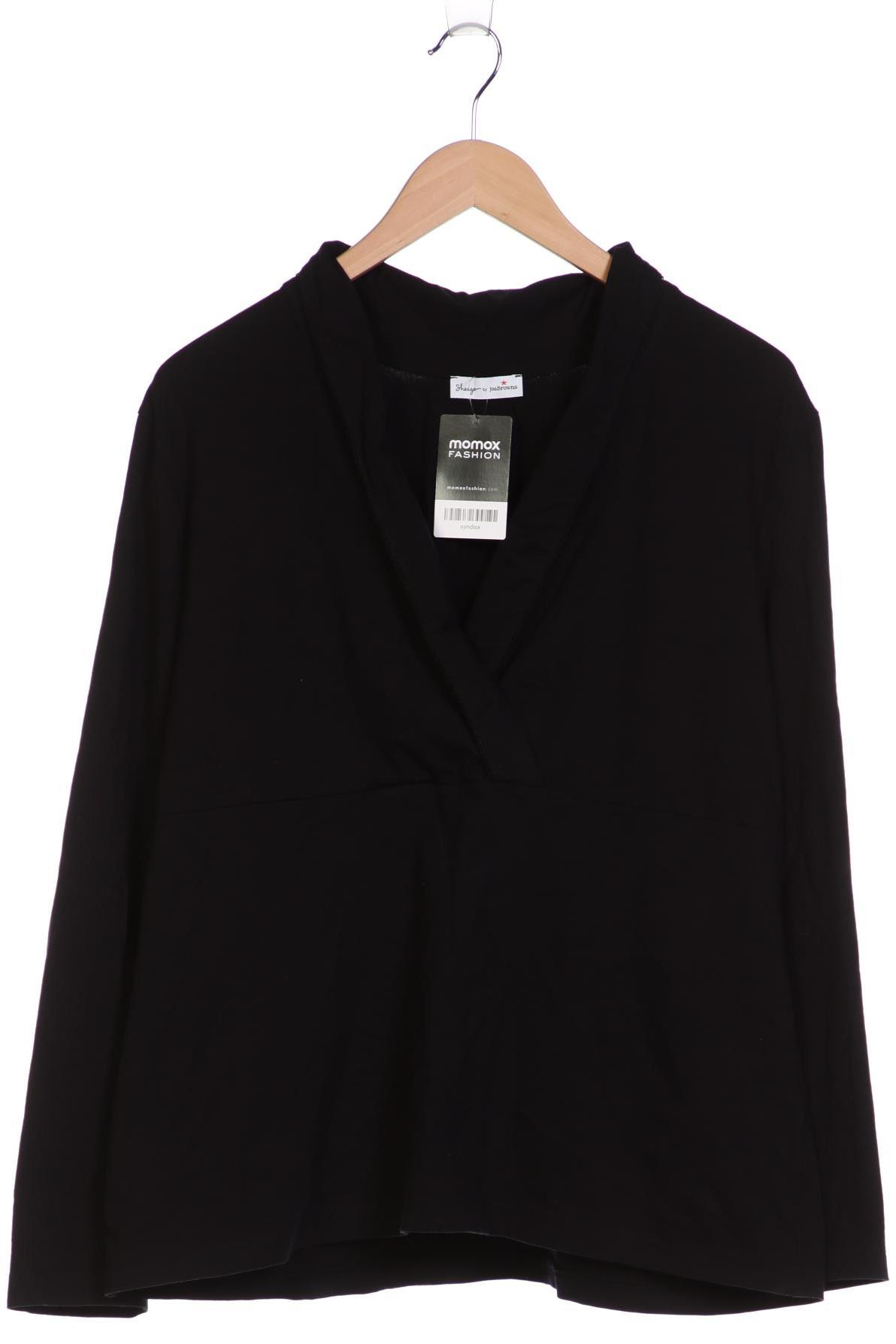 

sheego Damen Langarmshirt, schwarz, Gr. 44