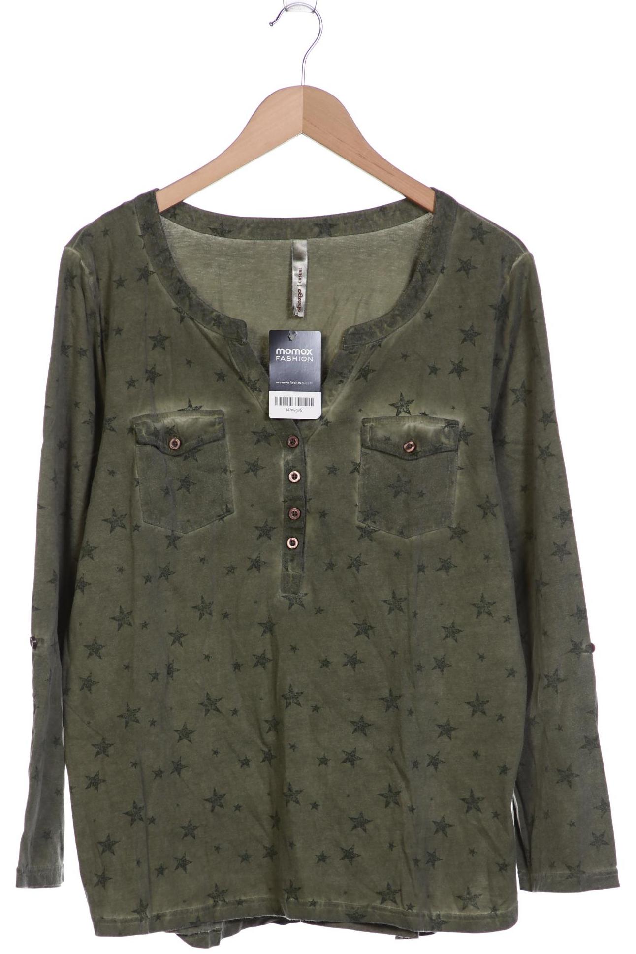 

sheego Damen Langarmshirt, grün