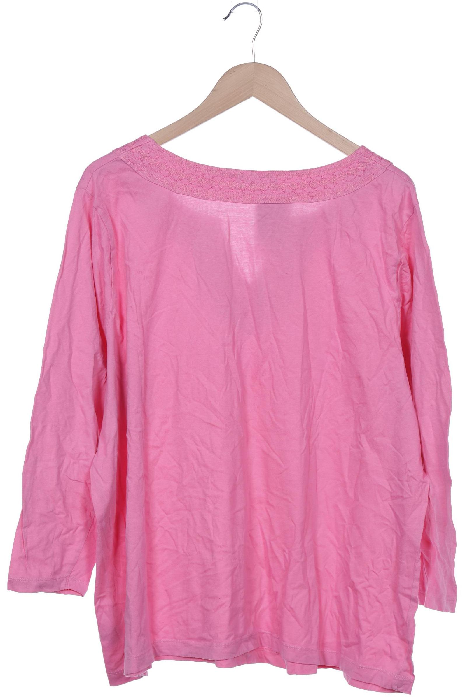 

sheego Damen Langarmshirt, pink, Gr. 52