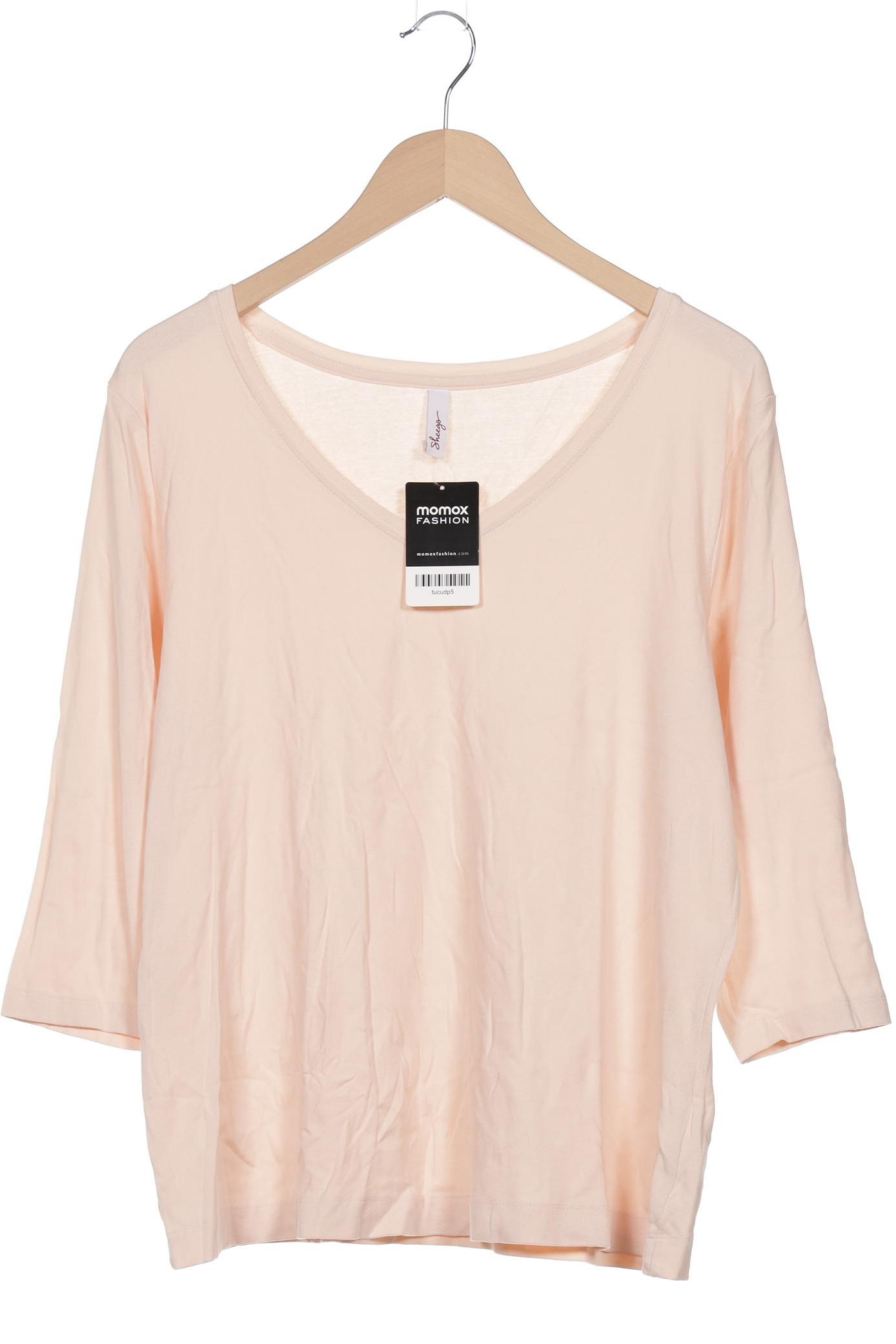 

sheego Damen Langarmshirt, beige, Gr. 44