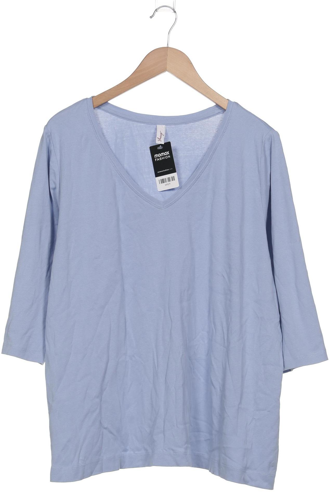 

sheego Damen Langarmshirt, blau, Gr. 48