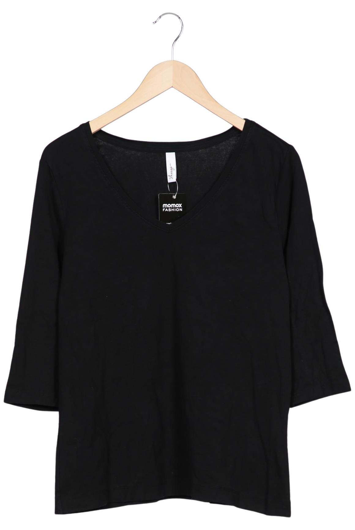 

sheego Damen Langarmshirt, schwarz, Gr. 44