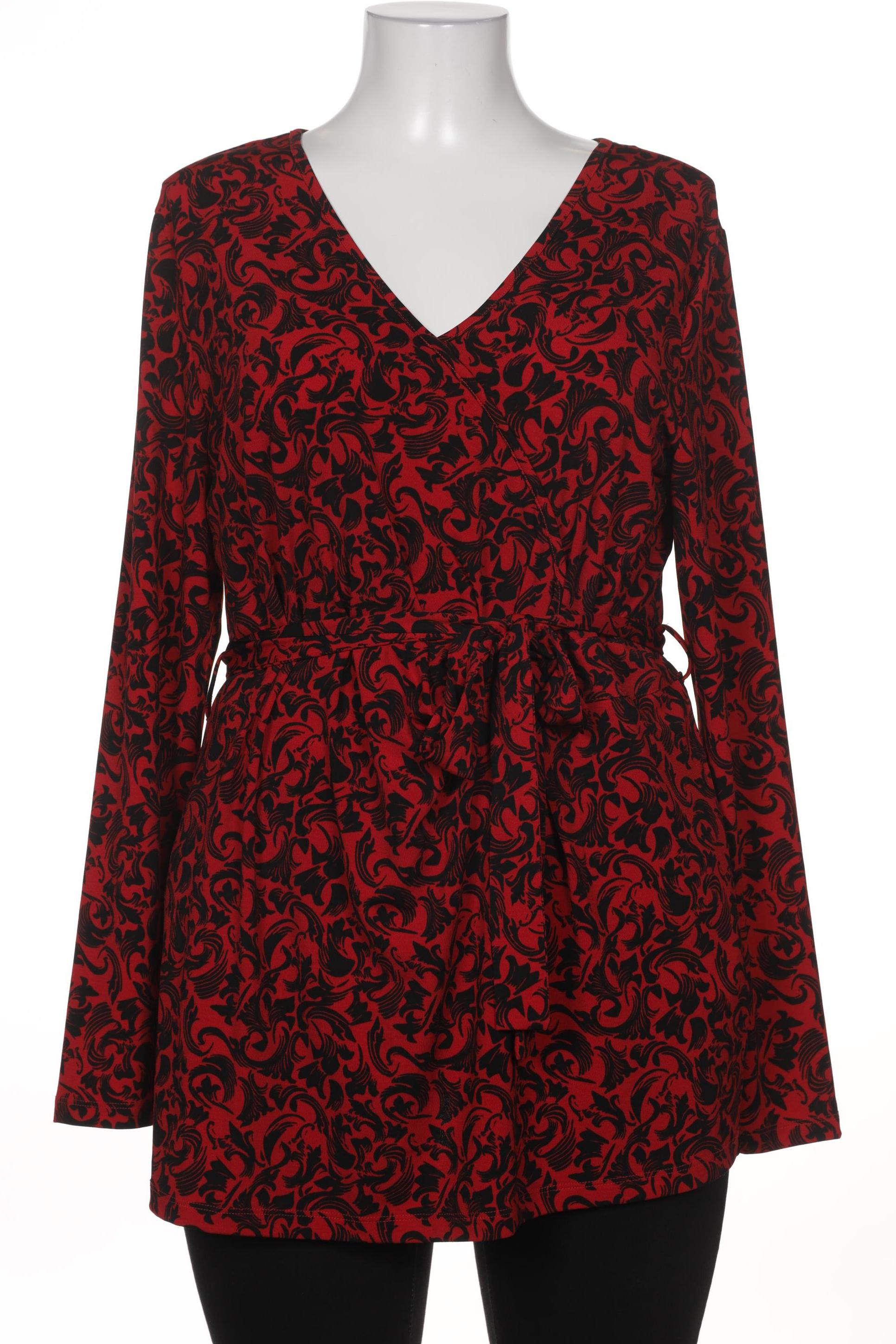 

sheego Damen Langarmshirt, rot, Gr. 46