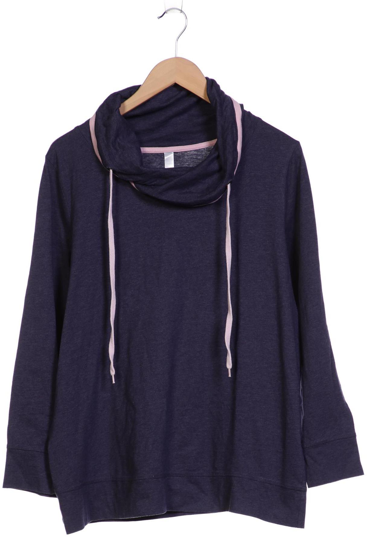 

sheego Damen Langarmshirt, marineblau, Gr. 44
