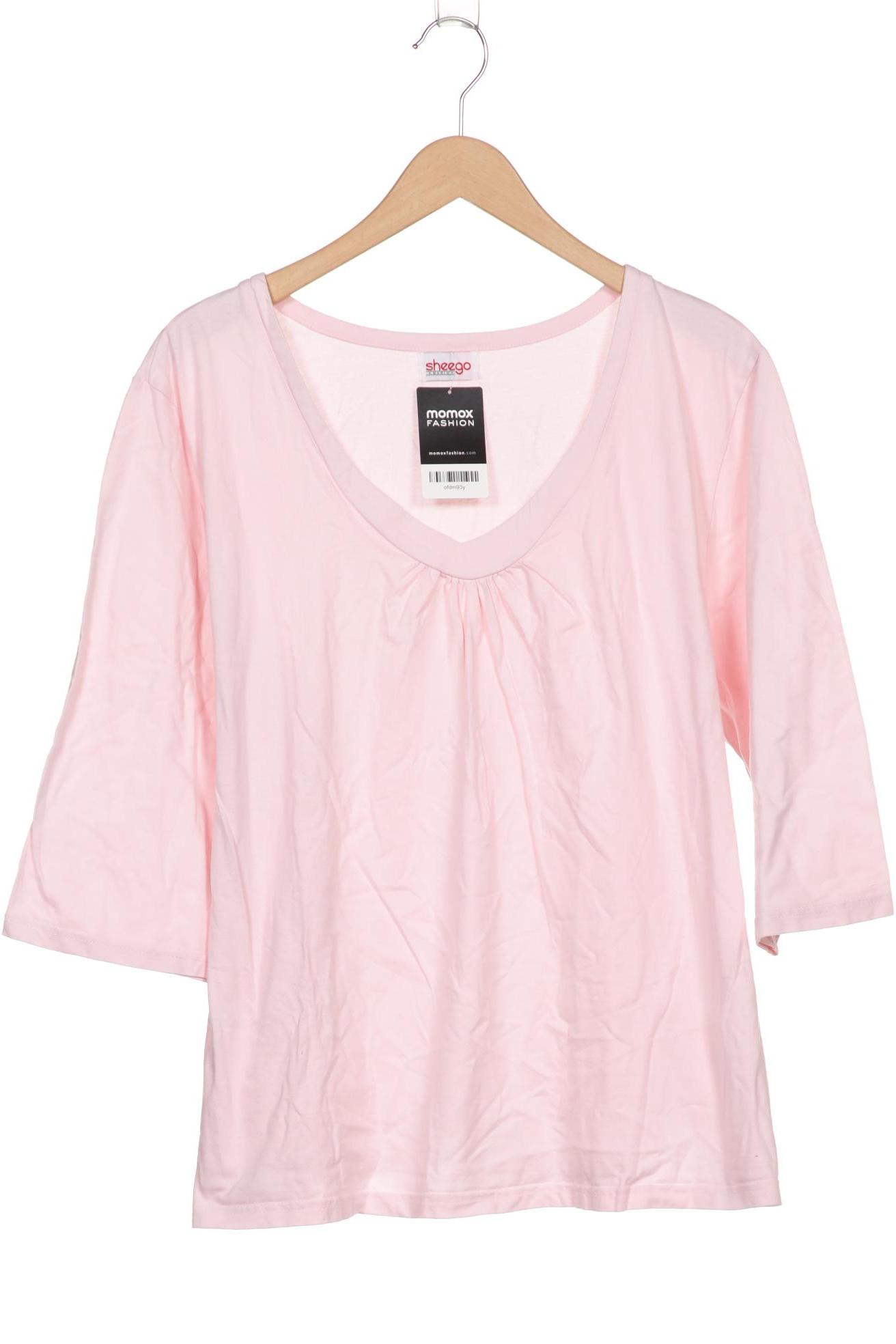

sheego Damen Langarmshirt, pink, Gr. 52