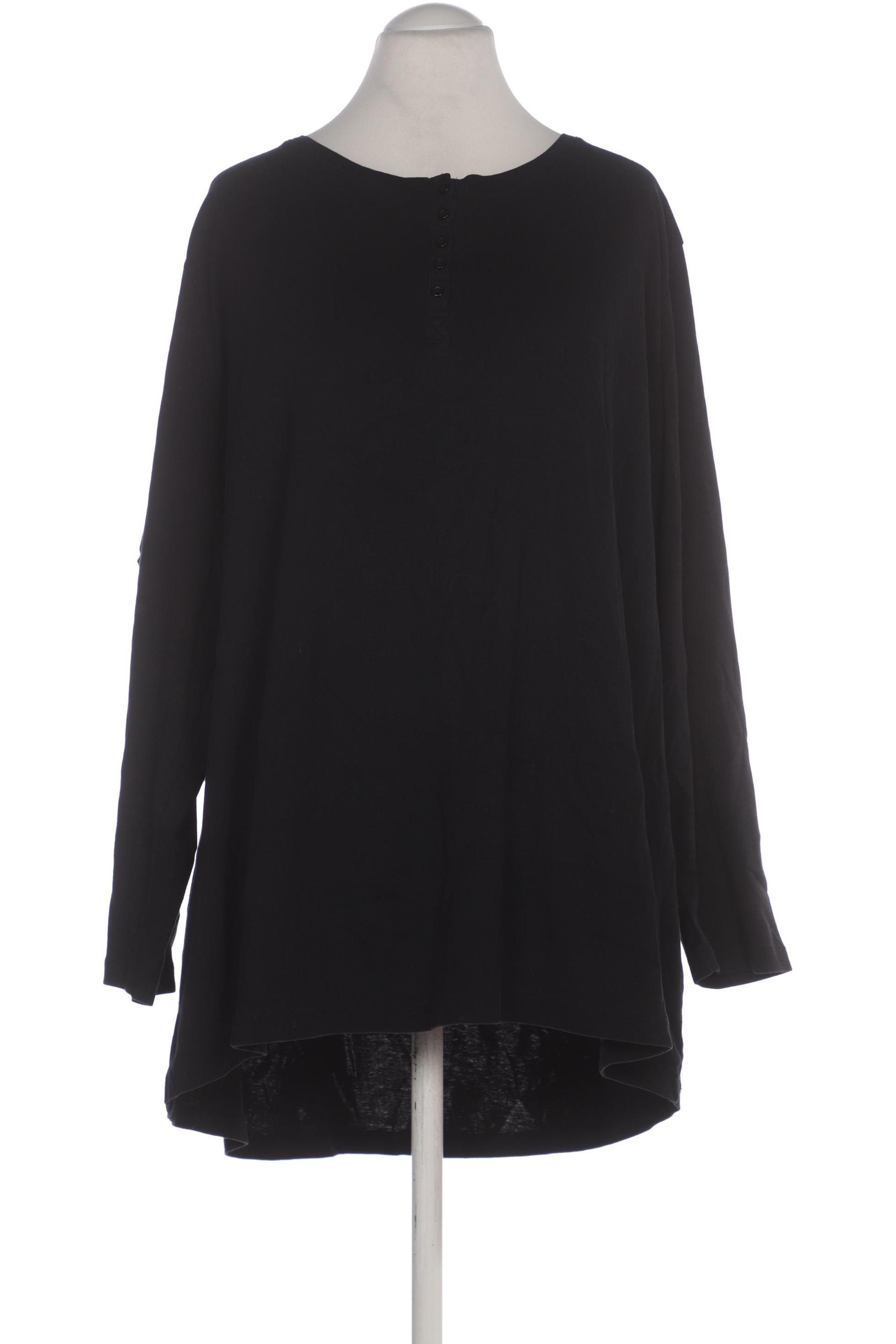 

sheego Damen Langarmshirt, schwarz, Gr. 56