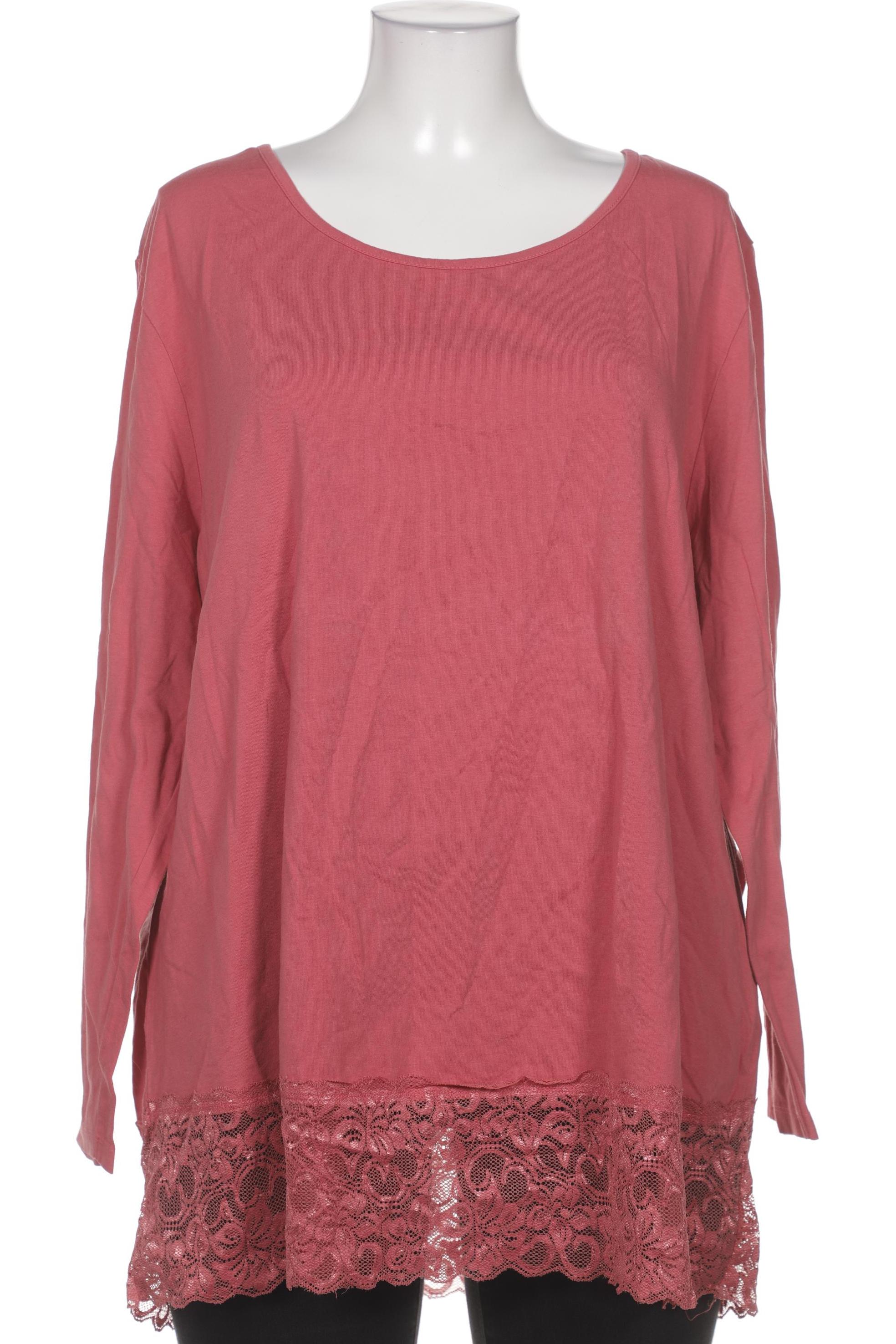 

sheego Damen Langarmshirt, pink, Gr. 52