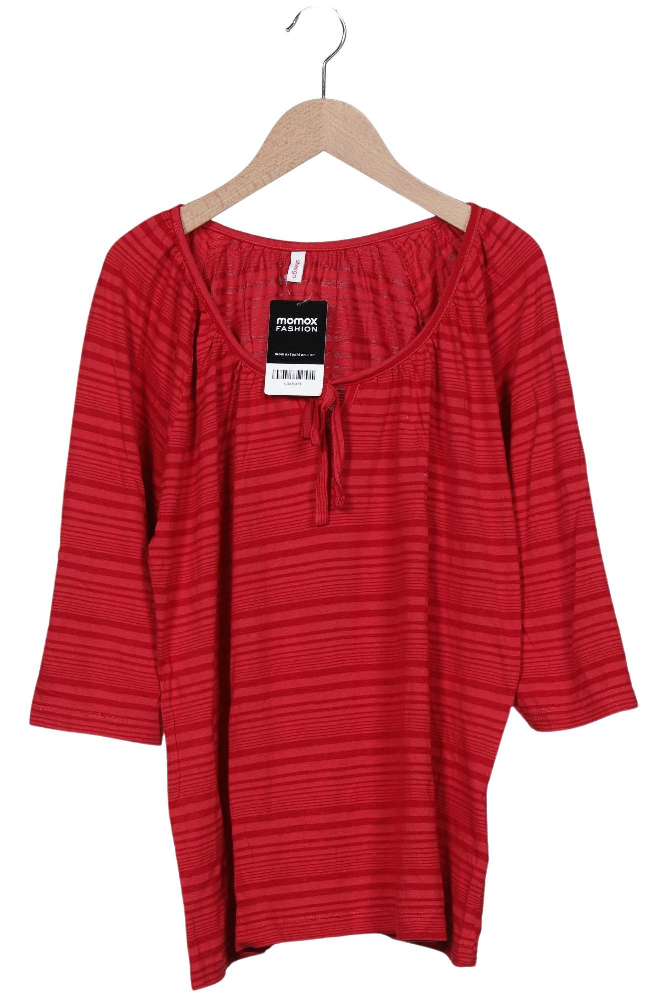 

sheego Damen Langarmshirt, rot, Gr. 40